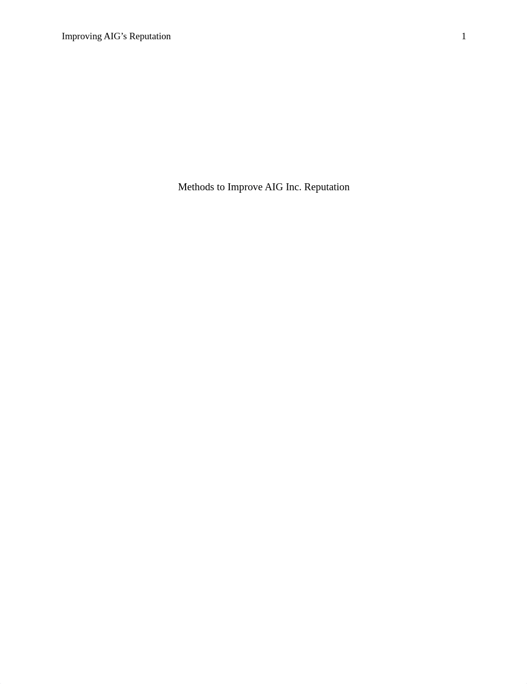 AIG Proposal Improving AIG's Reputation_denp1othof6_page1