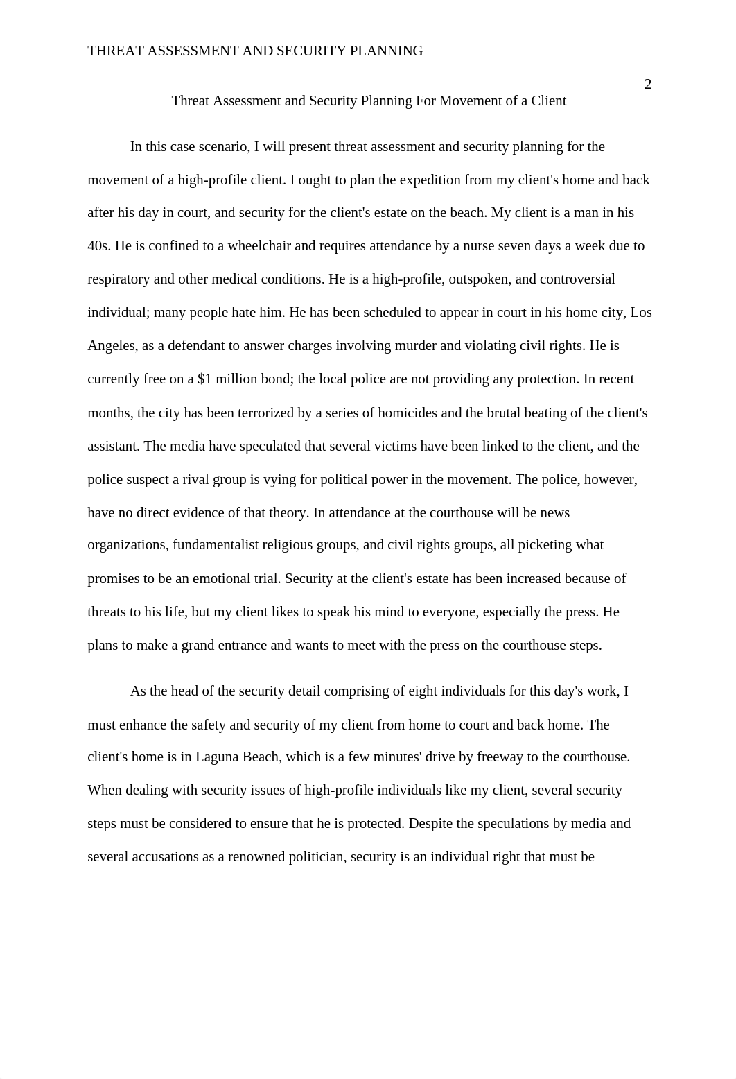 Threat Assessment and Security Planning For Movement of a Client.docx_deo711d2atj_page2