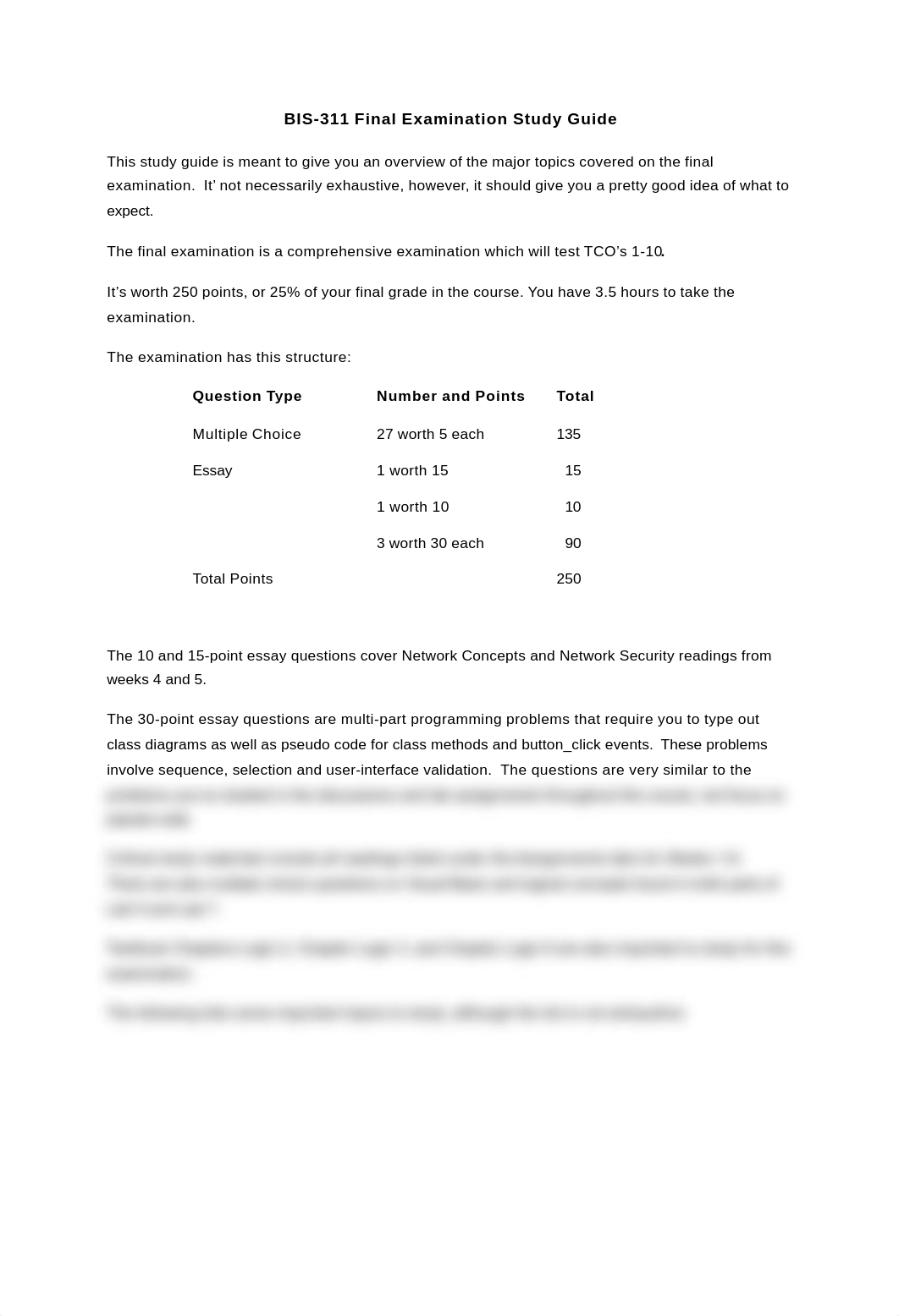 BIS-311 Final Exam Study Guide_deojp16qm4a_page1