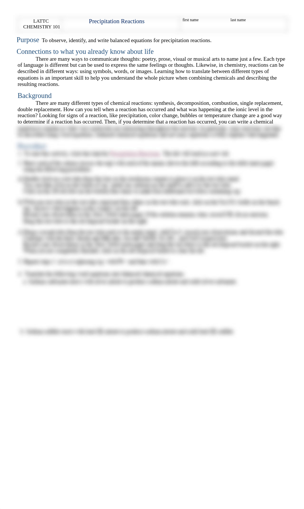 C101 Lab 08 Precipitation Reactions-1.pdf_deorjo96ldh_page1