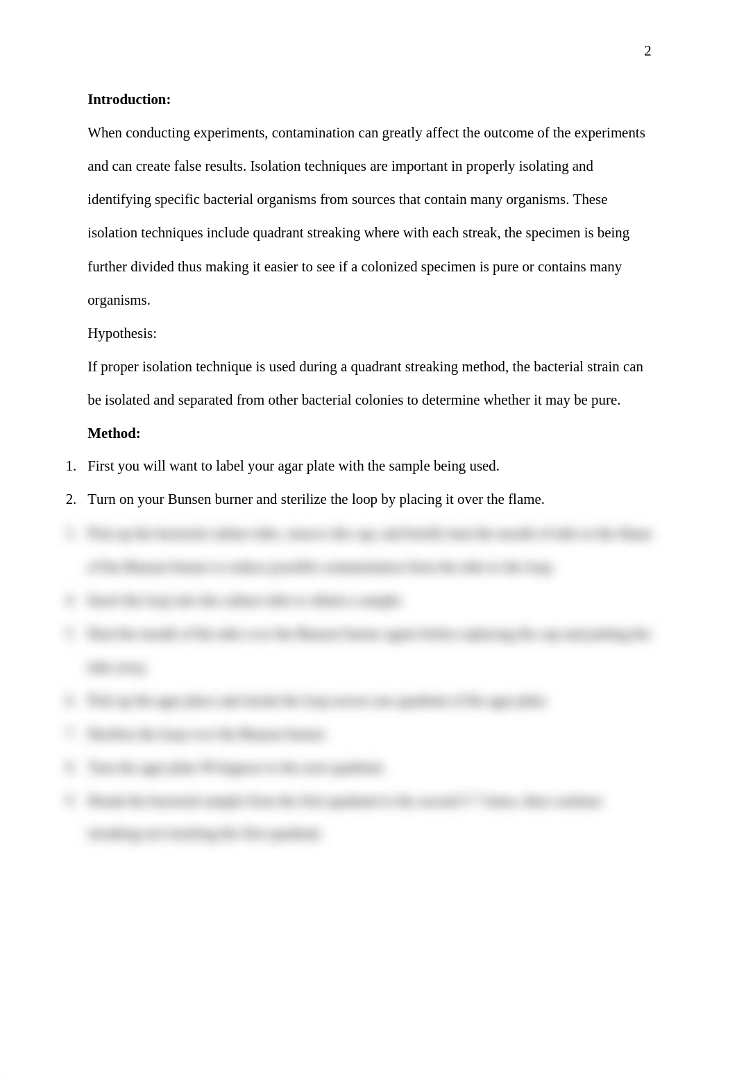 Lab Report #3- Isolation Methods - Quadrant Streak Plate Method.docx_deoto5kqeeg_page2