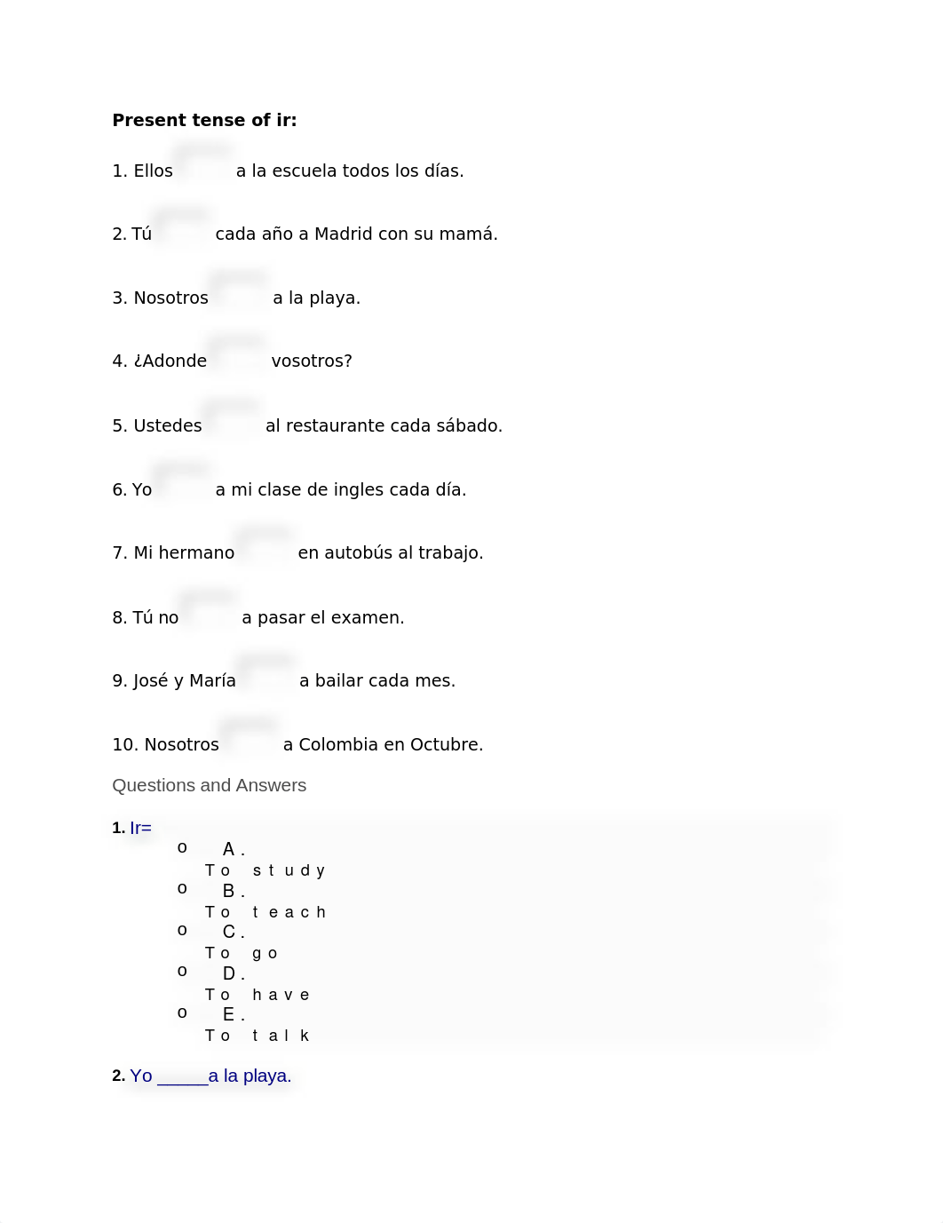 4.1 Present tense of ir. Ejercicios.docx_deovhqe2swk_page1