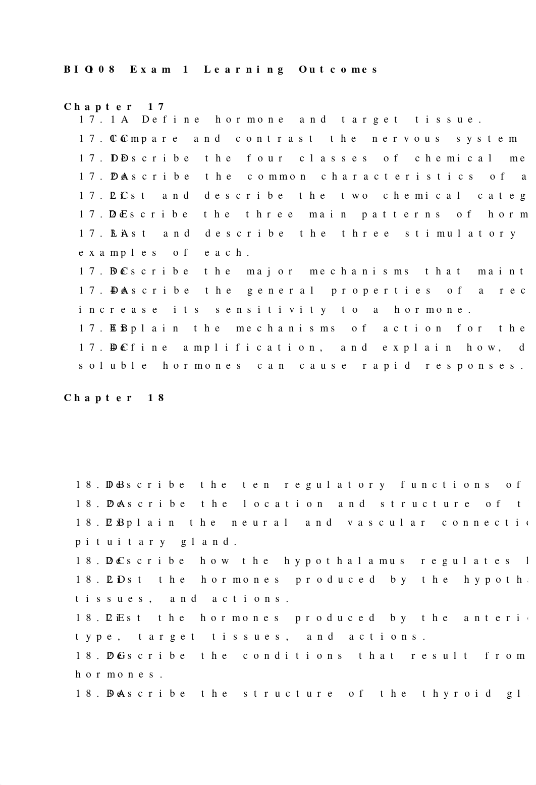 BIO  108 Exam 1 Learning Outcomes.docx_dep445vuvjy_page1
