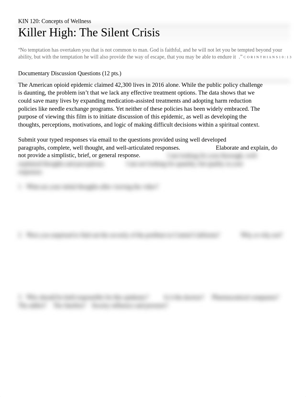 Killer High - The Silent Crisis  Reflection Questions.pdf_dep9ql5hdr6_page1