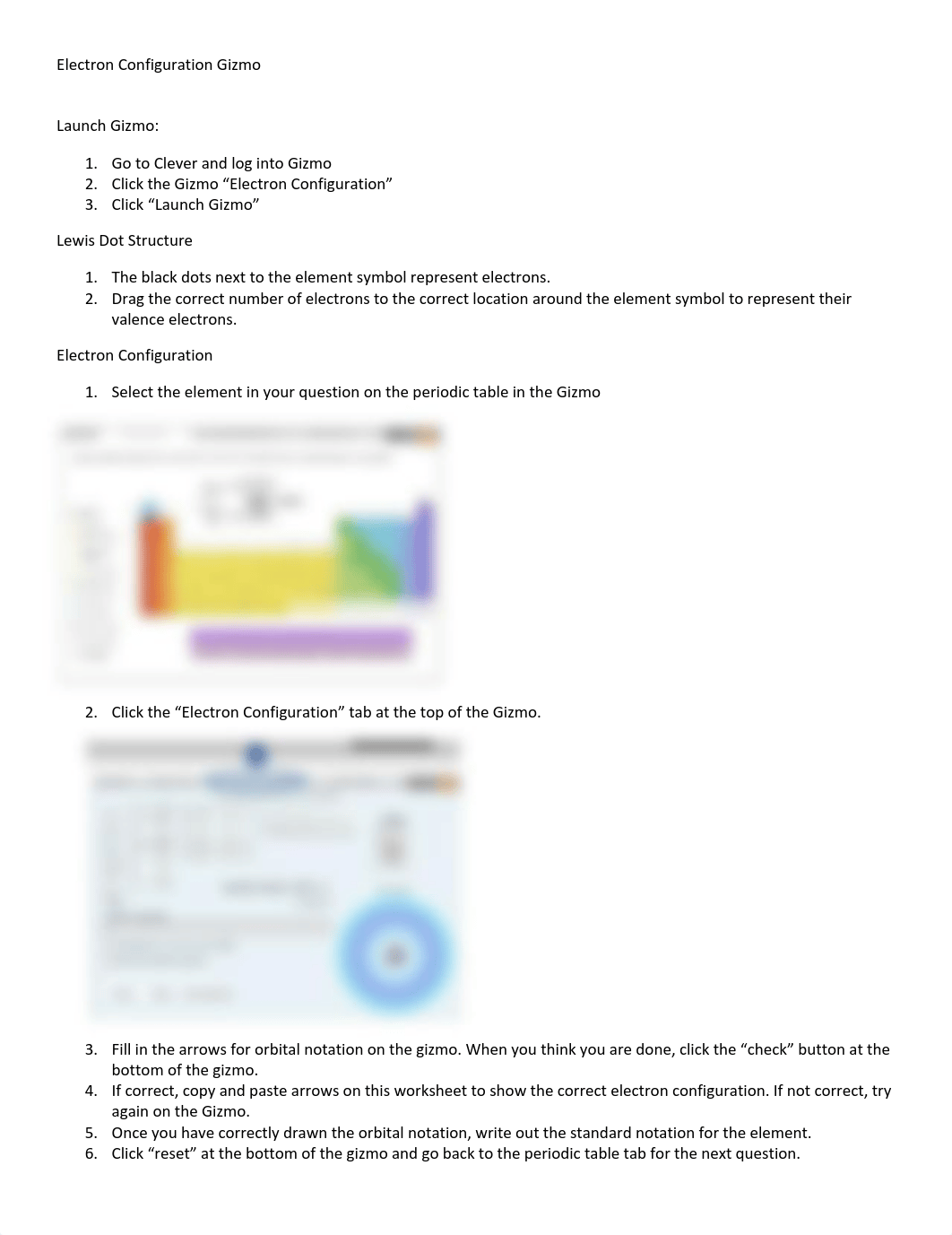 Electron Configuration and Lewis Dot Structure Gizmo - 8989534.pdf_depcz3wq2vn_page1