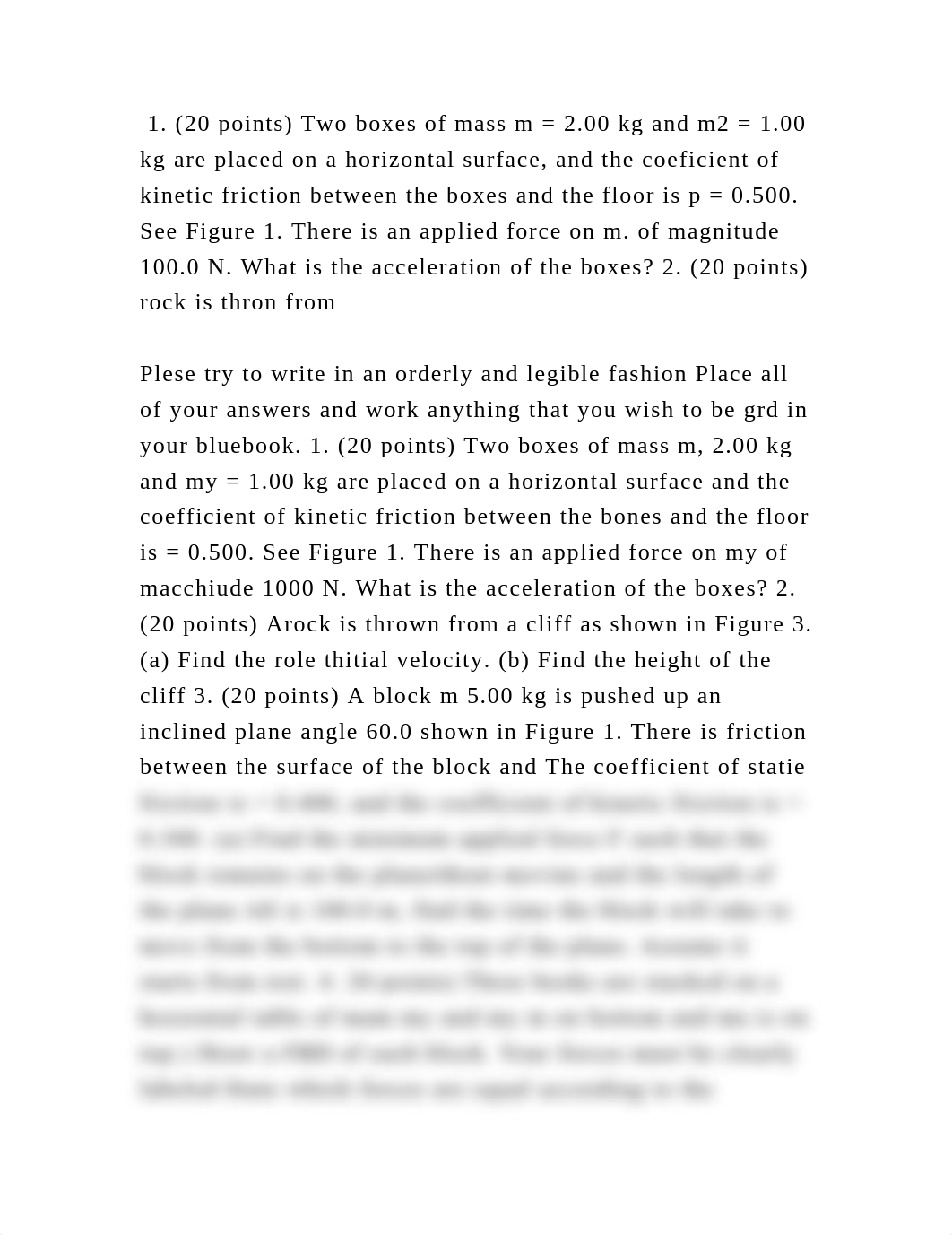 1. (20 points) Two boxes of mass m = 2.00 kg and m2 = 1.00 kg are pla.docx_depgsyqhwq8_page2
