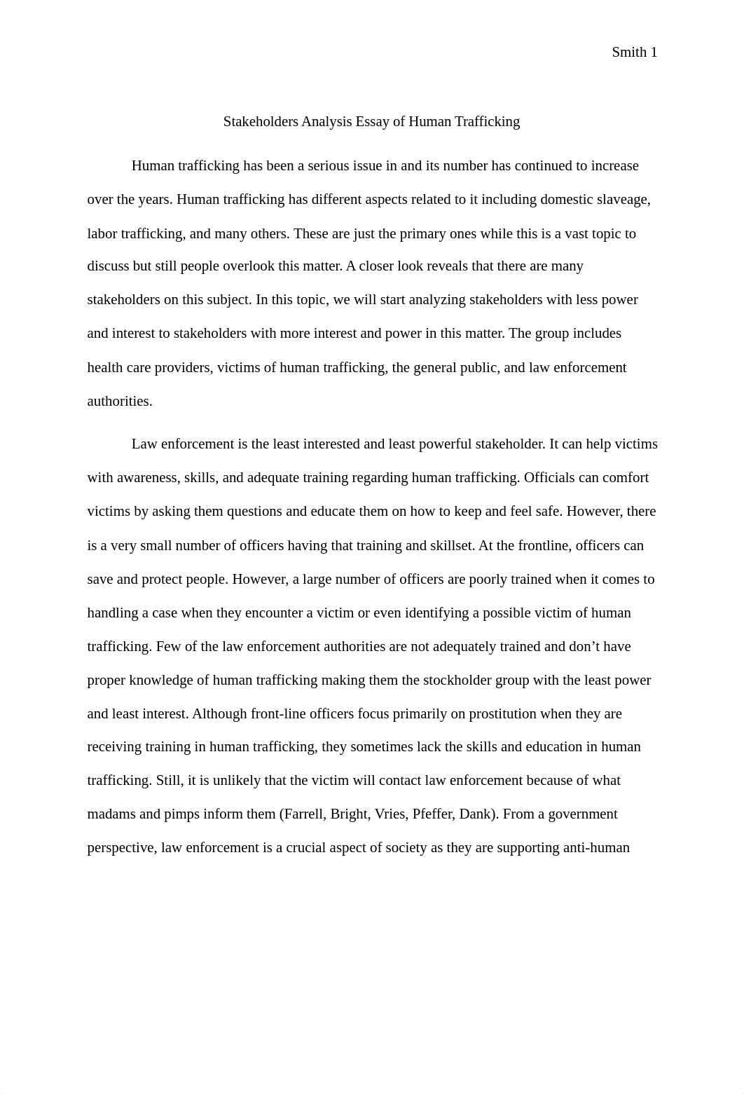 Stakeholders Analysis Essay of Human Trafficking.docx.pdf_depiczln0ji_page1