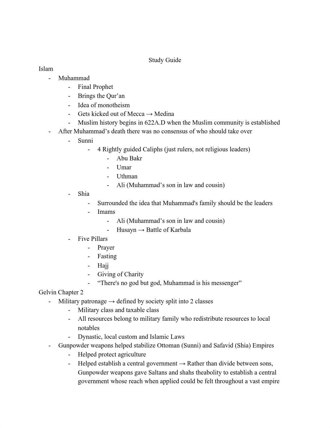 Modern Middle East Midterm Study Guide.pdf_depjhay4t8w_page1