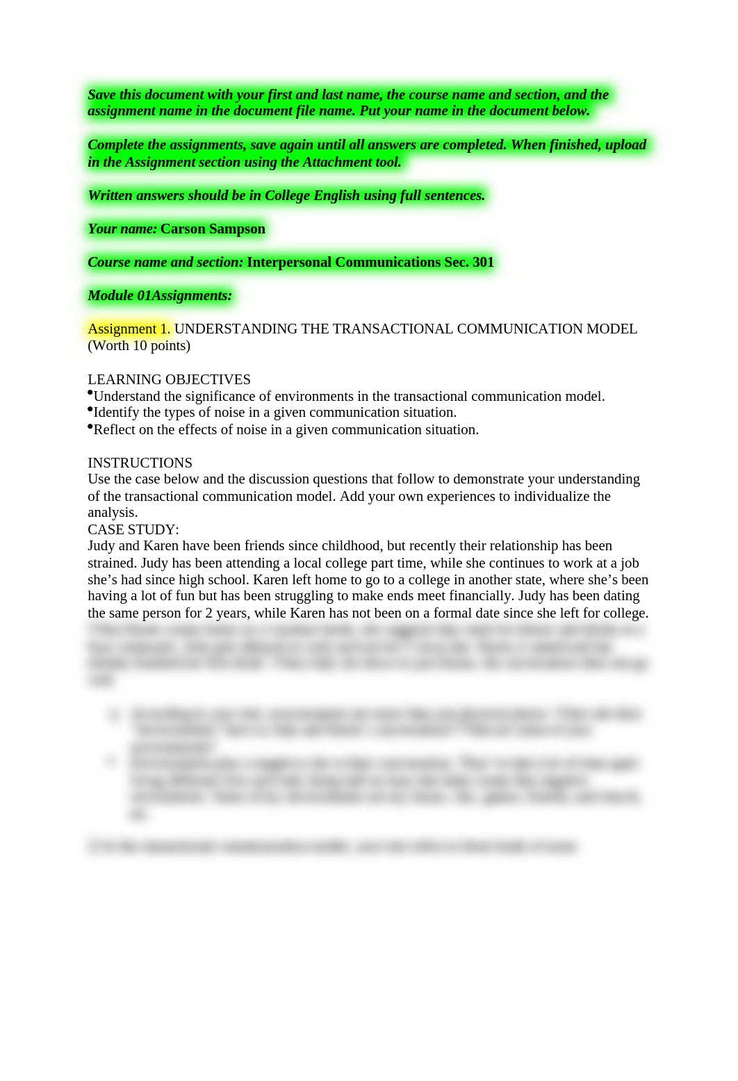 Carson Sampson-Interpersonal Communications-Sec. 301-Assignment 1.doc_depooy4pwz2_page1