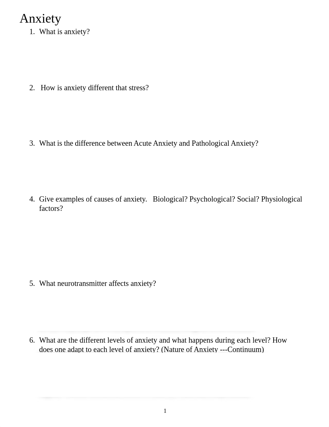 Study Guide Anxiety and Depression no pics.docx_deq1qd0bz1y_page1