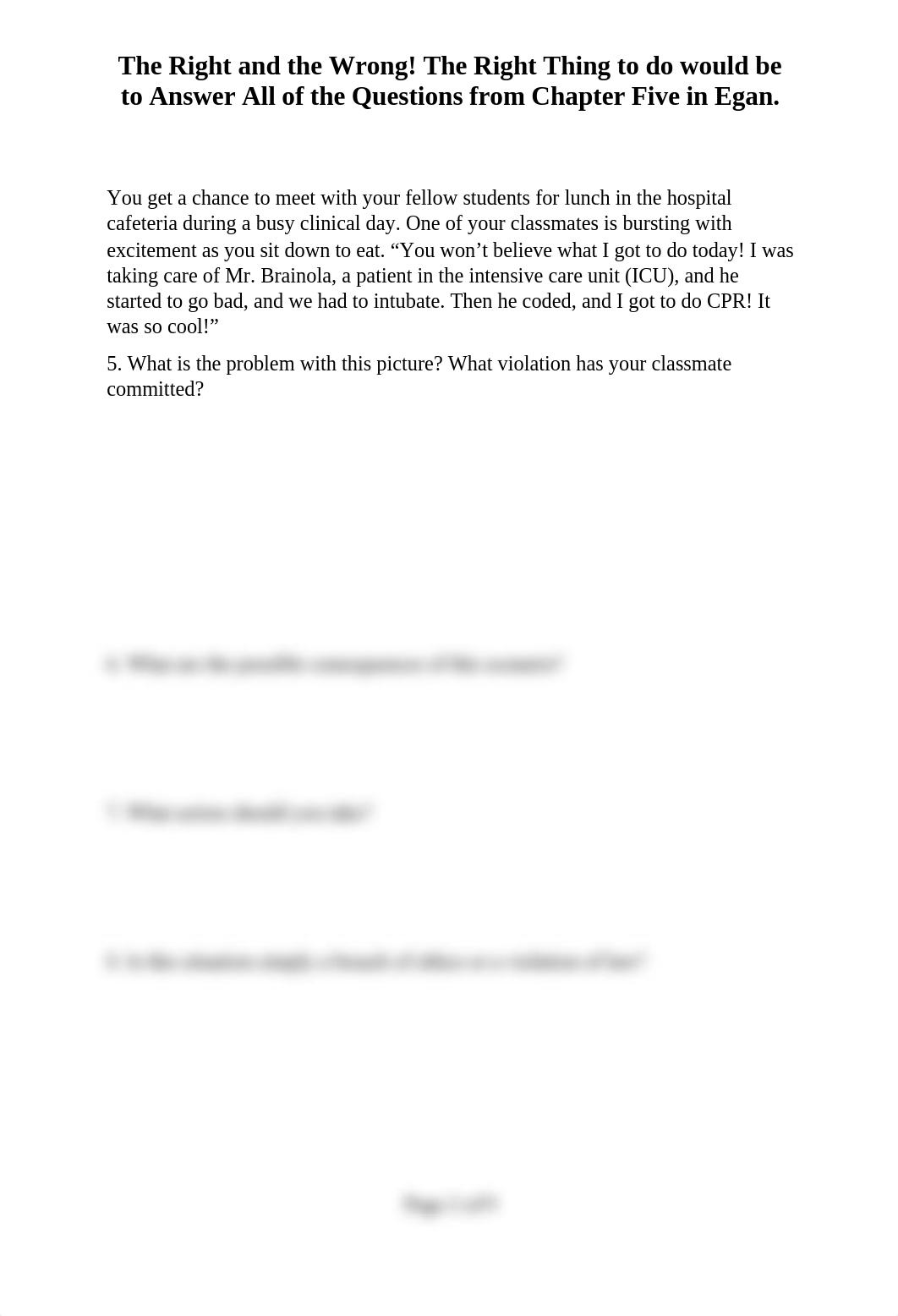 The Right and the Wrong! The Thing to do would be to Answer All of the Questions from Chapter Five i_deq1yf46vd4_page2