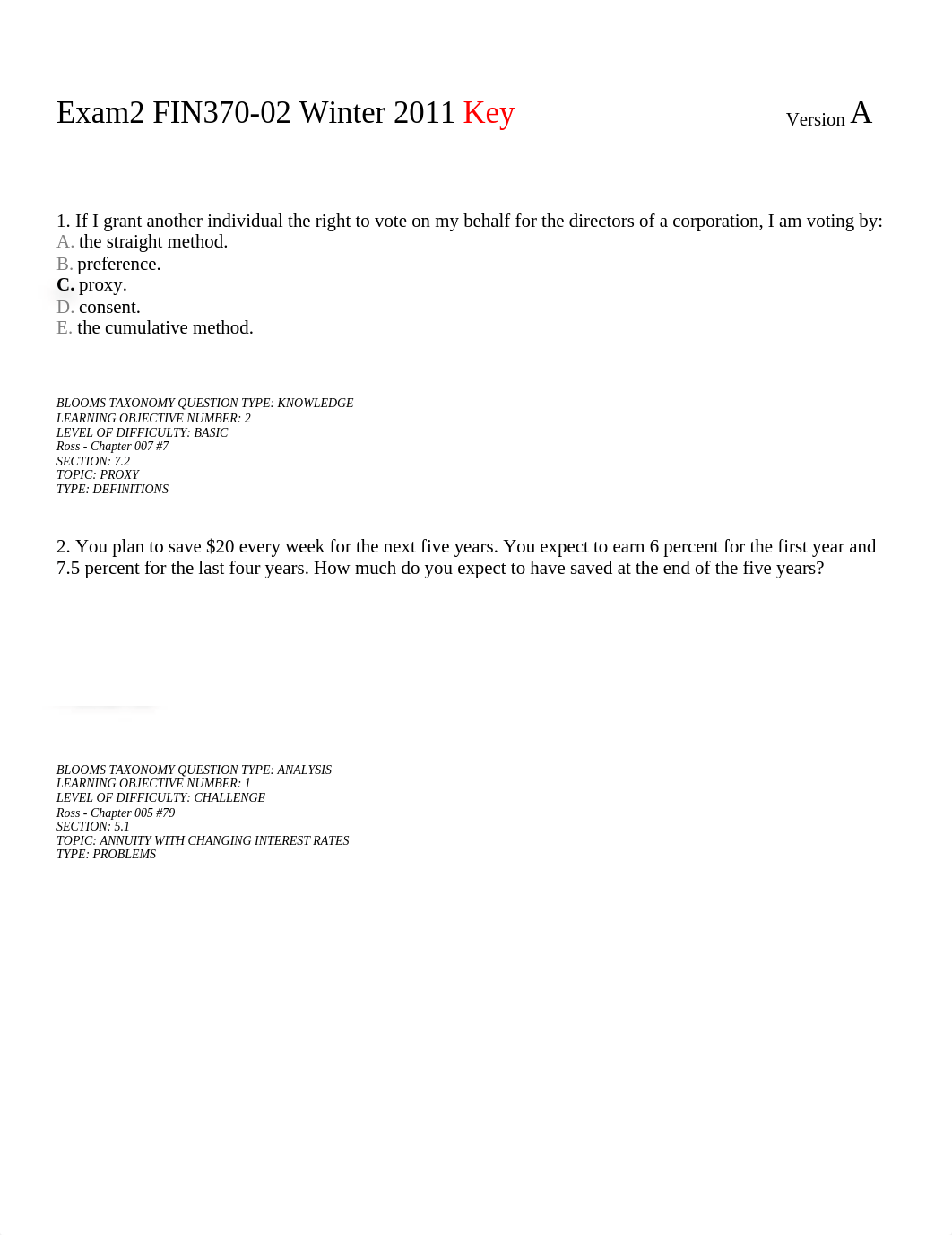 Exam2 FIN370 A Key (1)_deq4syf59gq_page1