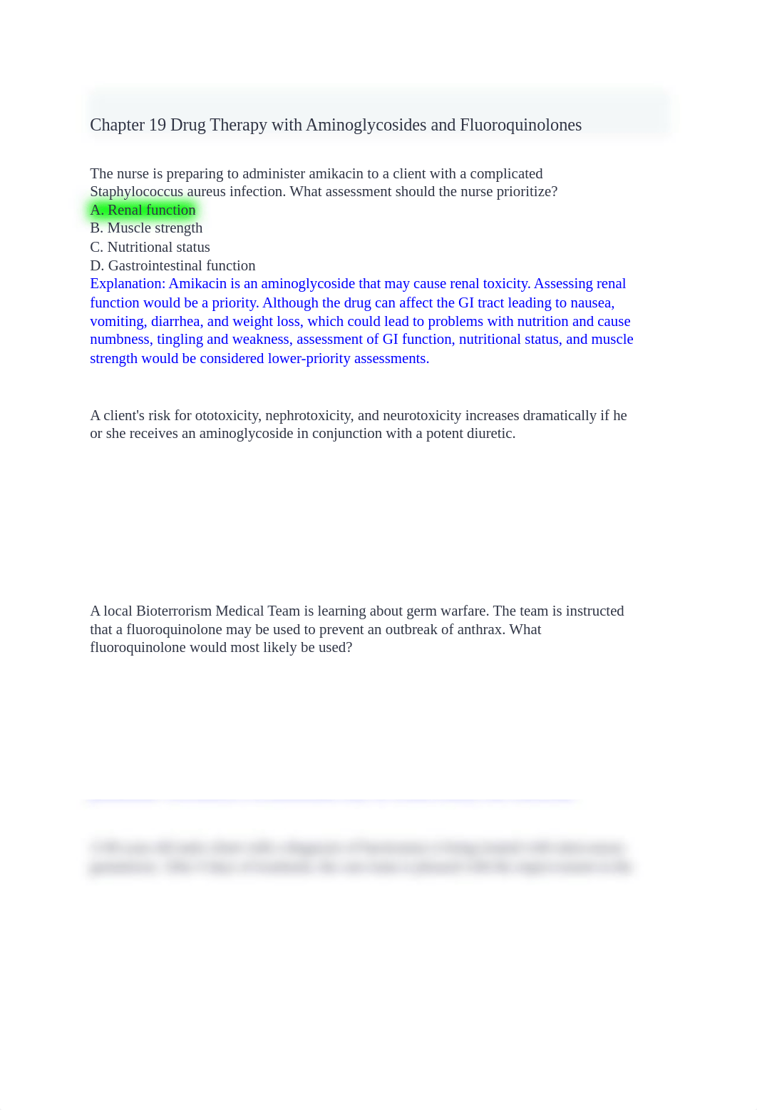 Chapter 19 Drug Therapy with Aminoglycosides and Fluoroquinolones.docx_deqjbokxx6y_page1