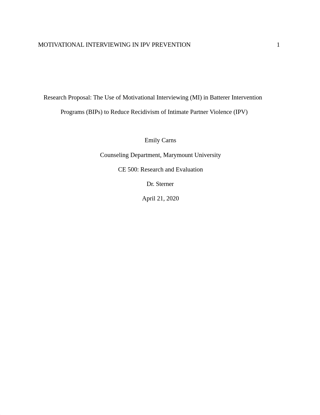 Final_Research Proposal_ Motivational Interviewing in BIPs - Emily Carns, CE 500.doc_deqv0l1x2kx_page1