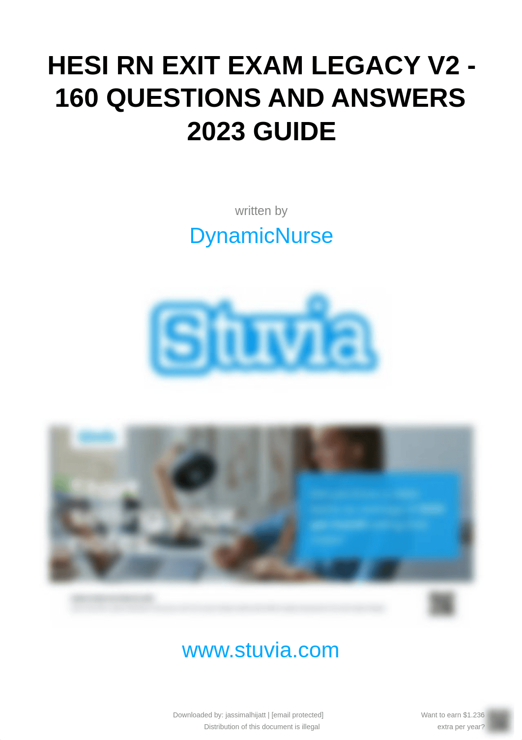 HESI RN EXIT EXAM LEGACY V2 - 160 QUESTIONS AND ANSWERS 2023 GUIDE.pdf_der2ubrdwdv_page1