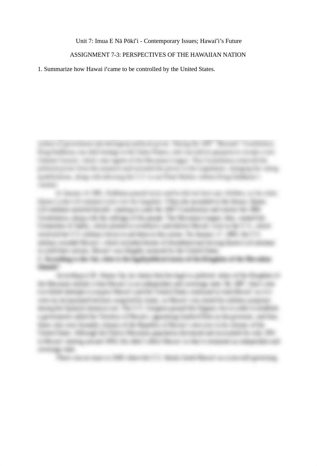 HWST 107 - U7L3 Perspectives of the Hawaiian Nation.docx_der3hjl9xjm_page1