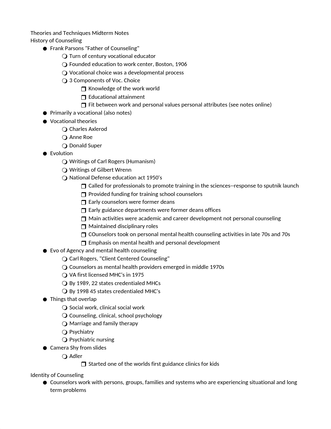 Theories and Techniques of Counseling Midterm Notes.doc_der47vggbu5_page1