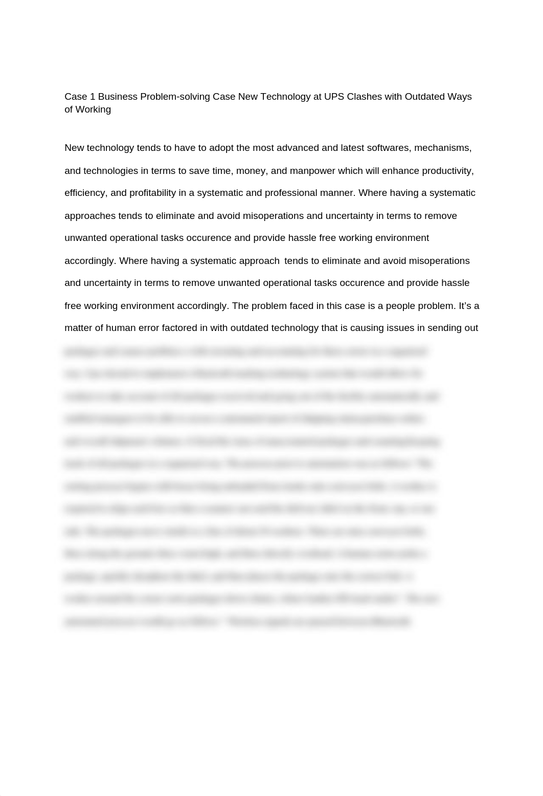 Case 1 Business Problem-solving Case New Technology at UPS Clashes with Outdated Ways of Working.doc_der4d599led_page1