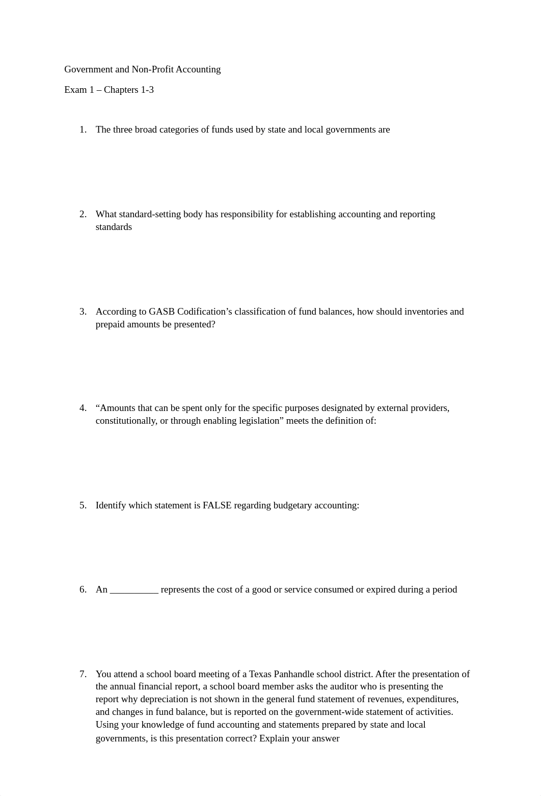 Gov & Non-Profit Acct Exam 1.docx_der8dnj3myy_page1