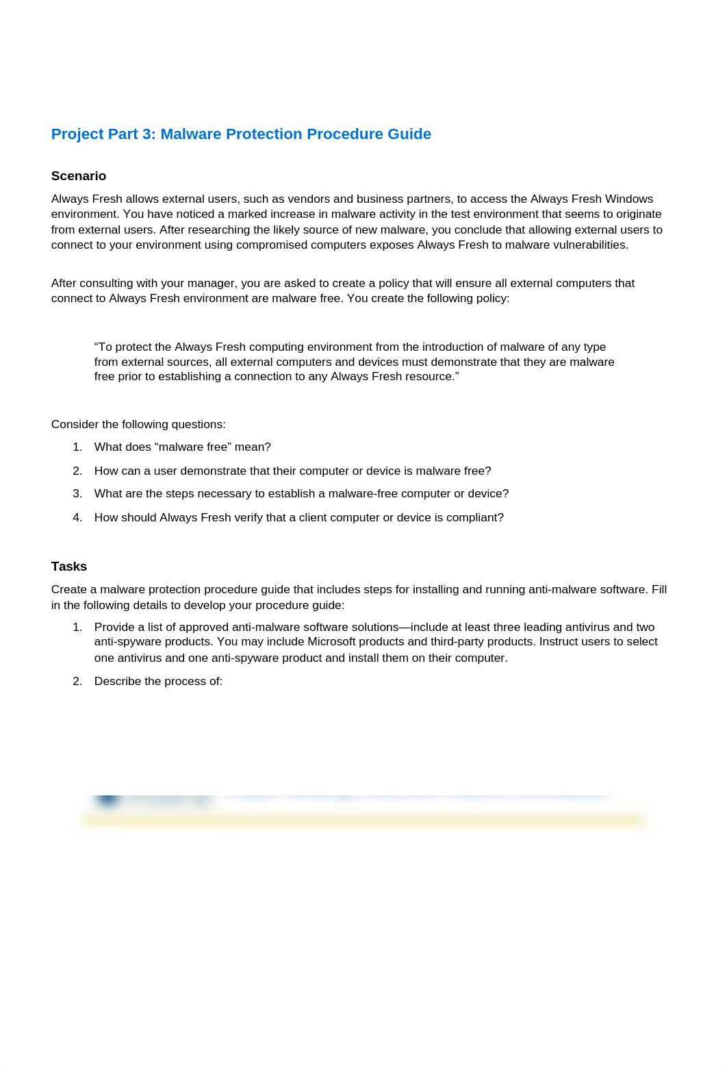 Project Part 3-Malware Protection Procedure Guide (2).docx_derldepv9w2_page1