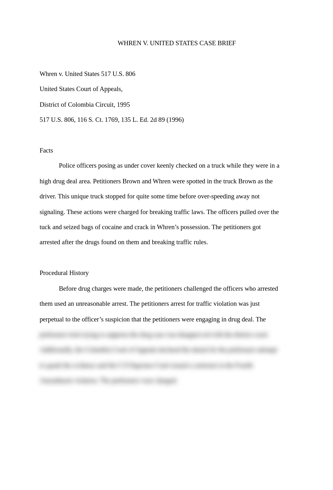 WHREN V US Case Brief.docx_derley5p0z8_page1