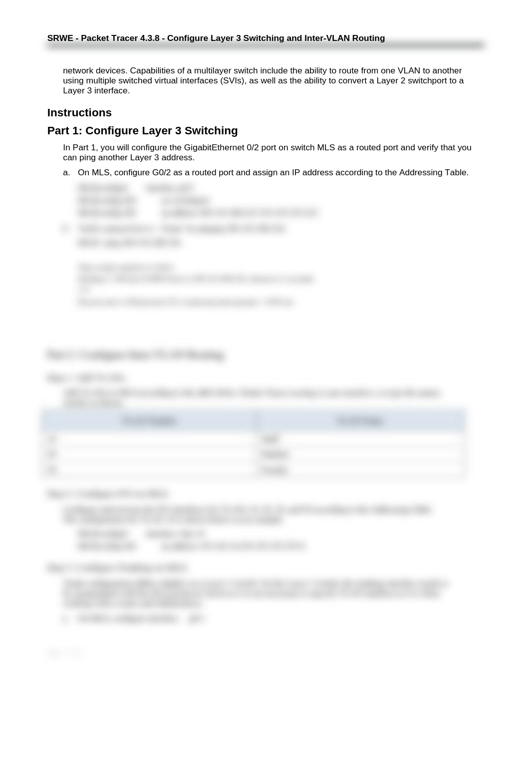 4.3.8 Packet Tracer - Configure Layer 3 Switching and Inter-VLAN Routing - completed.docx_dermop9y2nt_page2