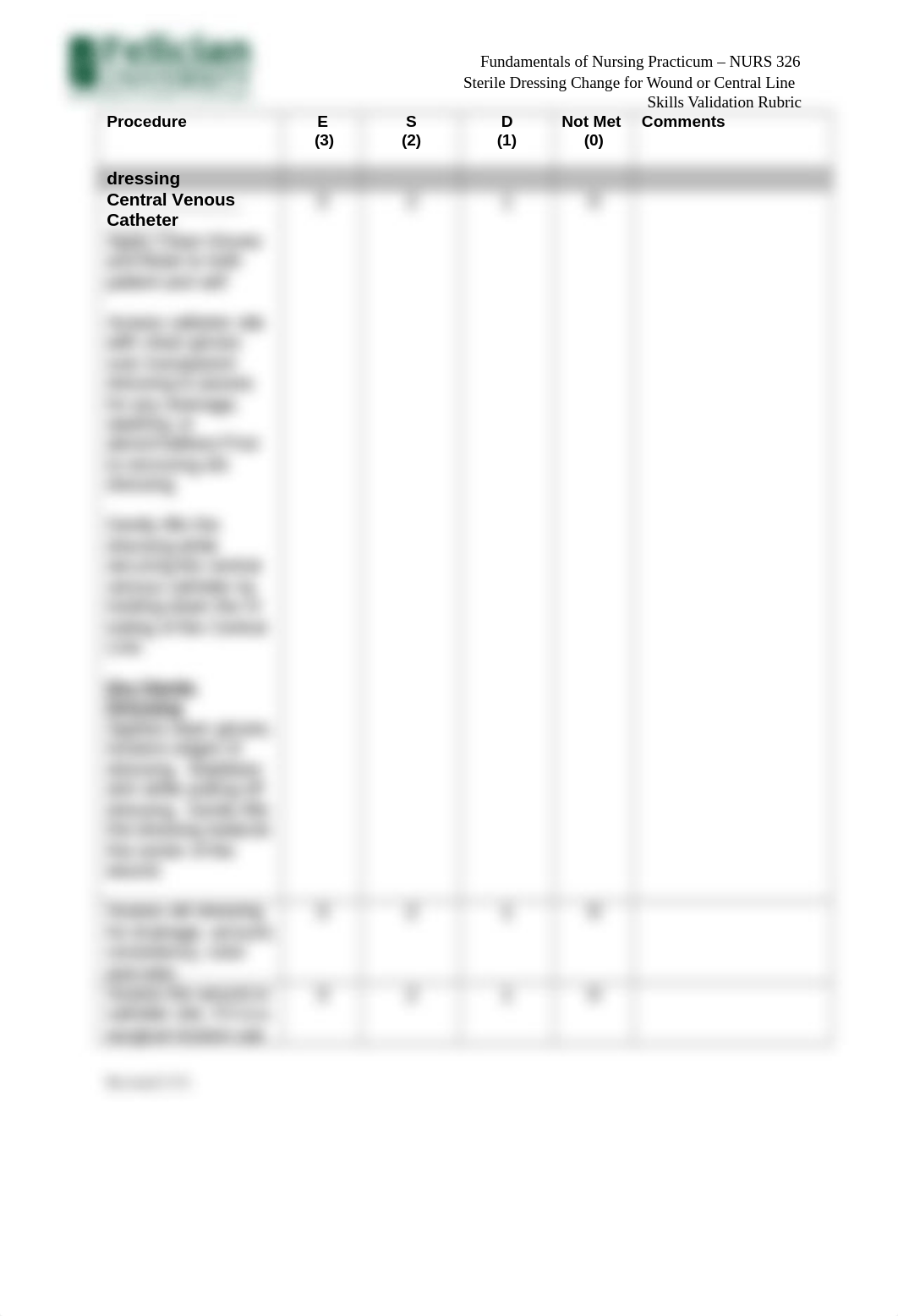 Sterile Dressing Change for Wound or Central Line - Skills Validation Rubric.docx_derqsn08rtp_page2