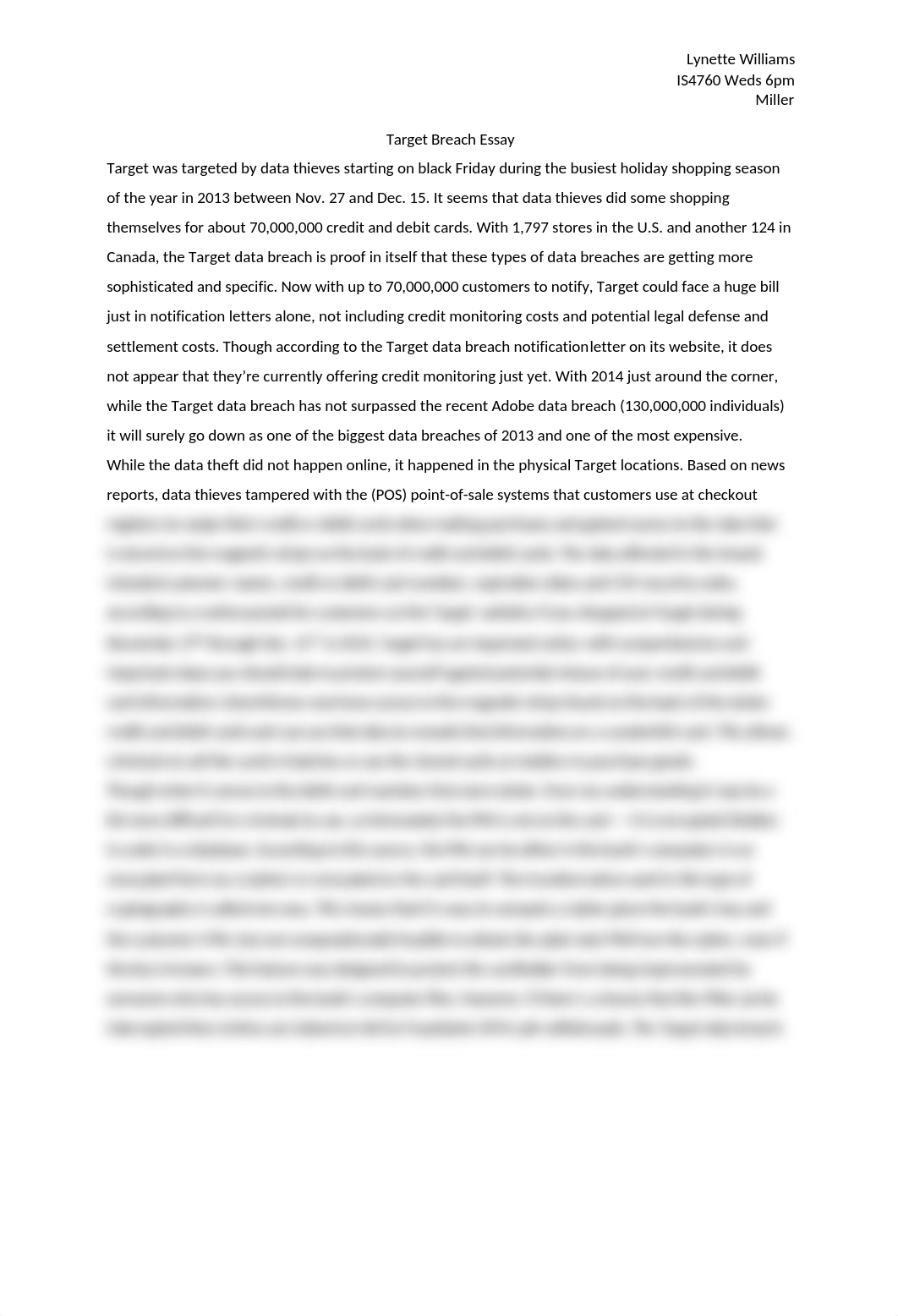 Target Breach Essay.docx_dersx9mqnt9_page1