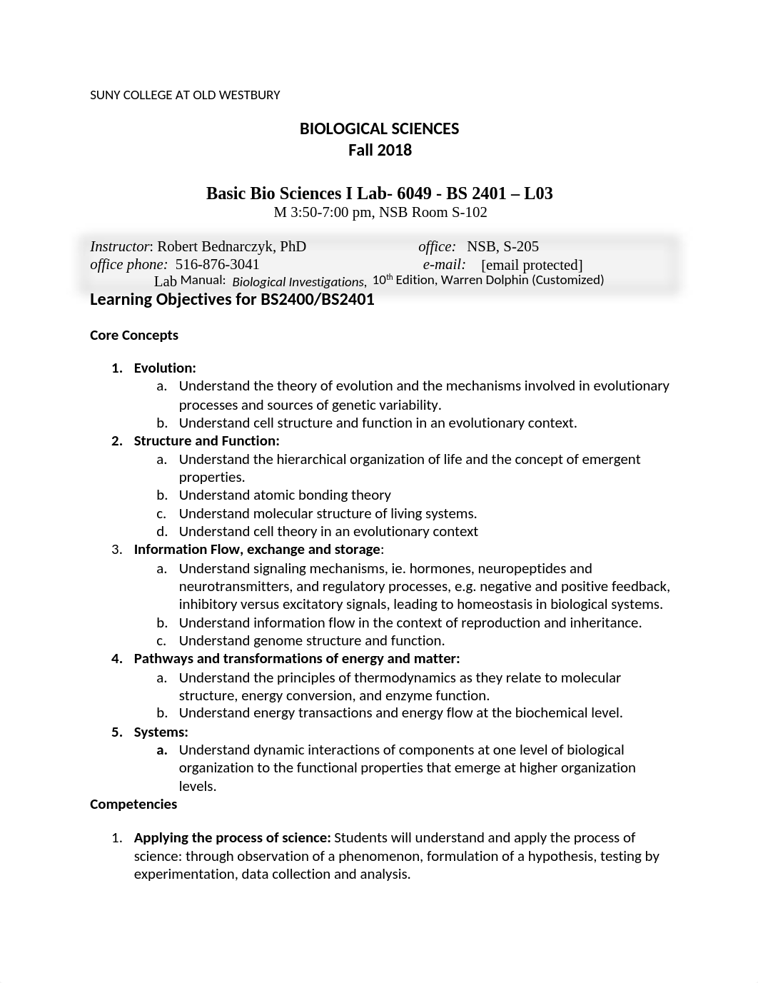 Robert Bednarczyk Bio I Lab  BS2401 syllabus (1).docx_des2ncp68tc_page1