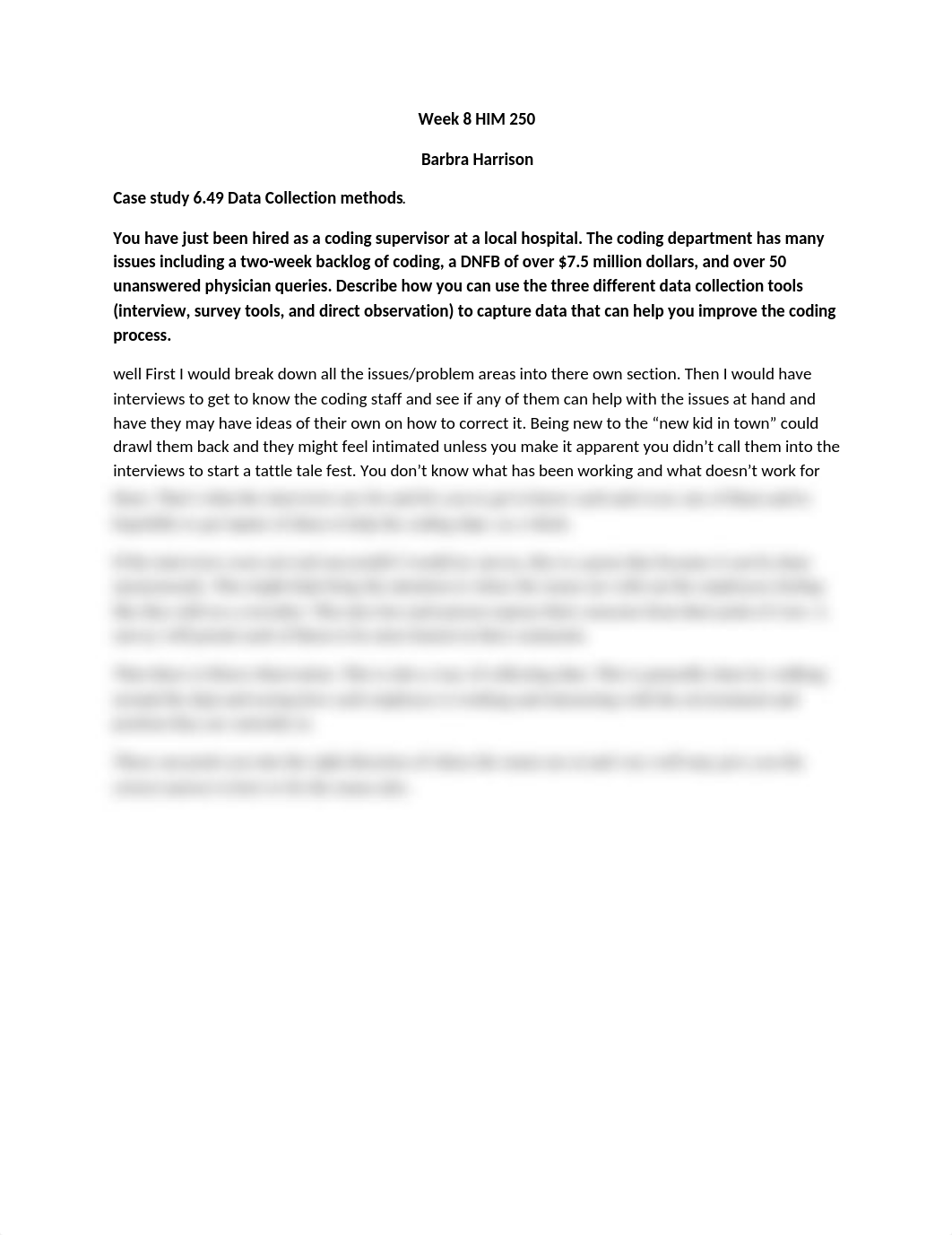 case study 6.49 collecting data methods Wk 8 HIM250 Barbra Harrison.docx_des2u2i4nyf_page1