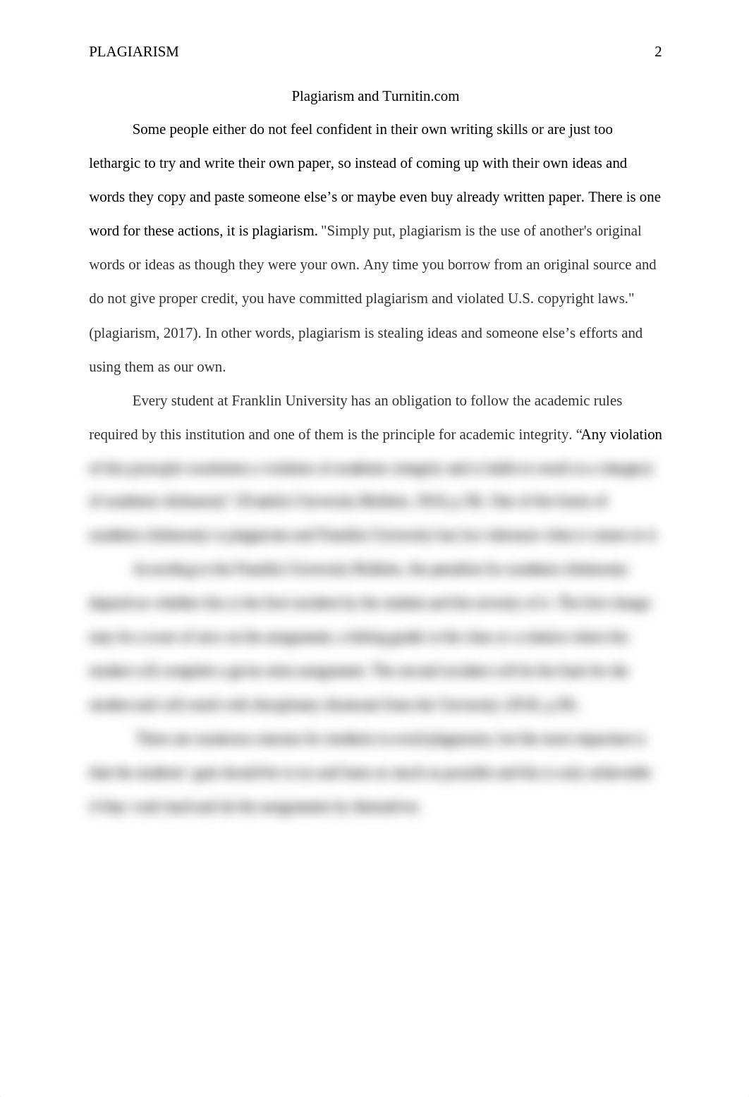 Daniela Shtrbevska PF321-F2WW Plagiarism and Turnitin.com .docx_desr50rik5j_page2