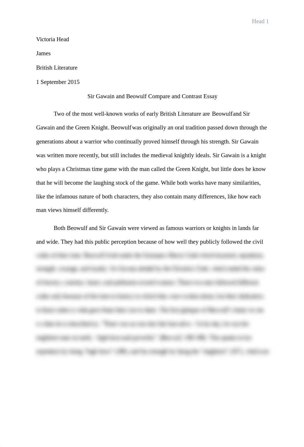 Gawain and Beowulf Essay.docx_desxbudjttk_page1