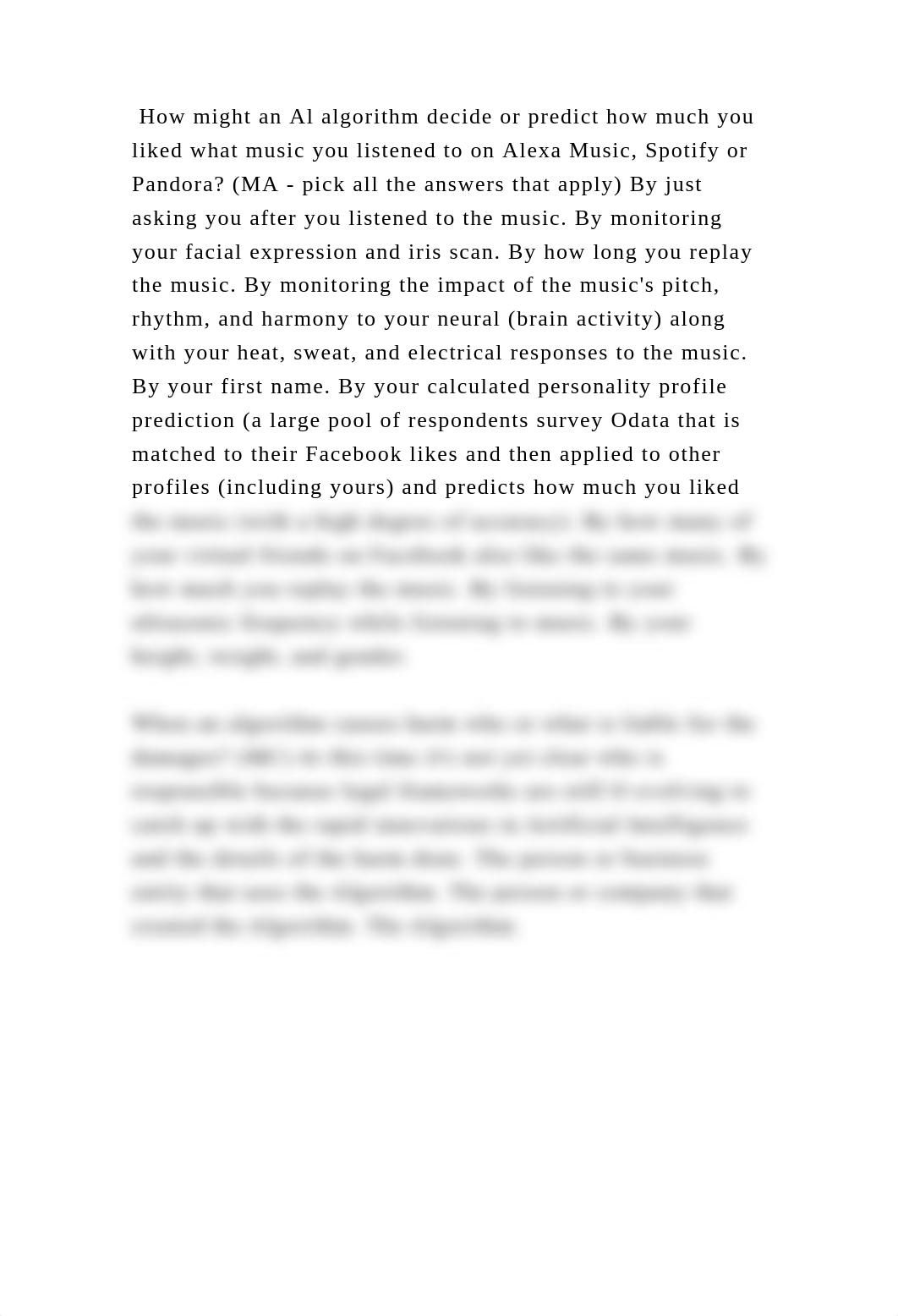 How might an Al algorithm decide or predict how much you liked what m.docx_detgc1zfjfm_page2