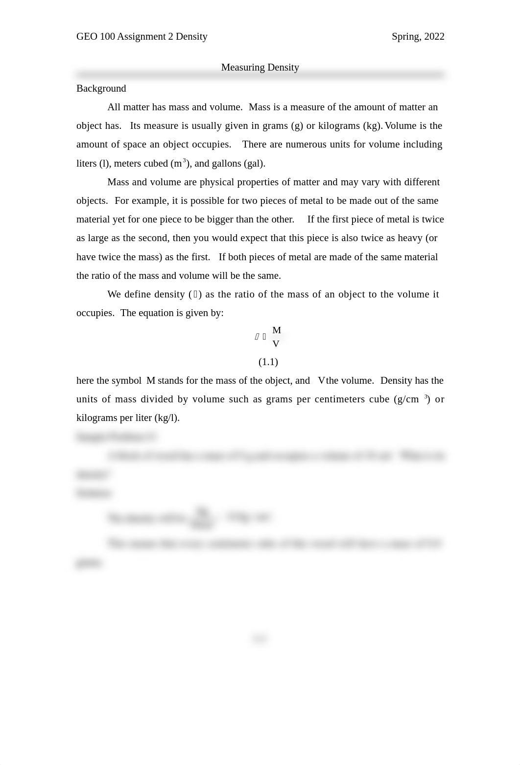 GEO 100 Assignment 2 Density.doc_detiujwtd9n_page1