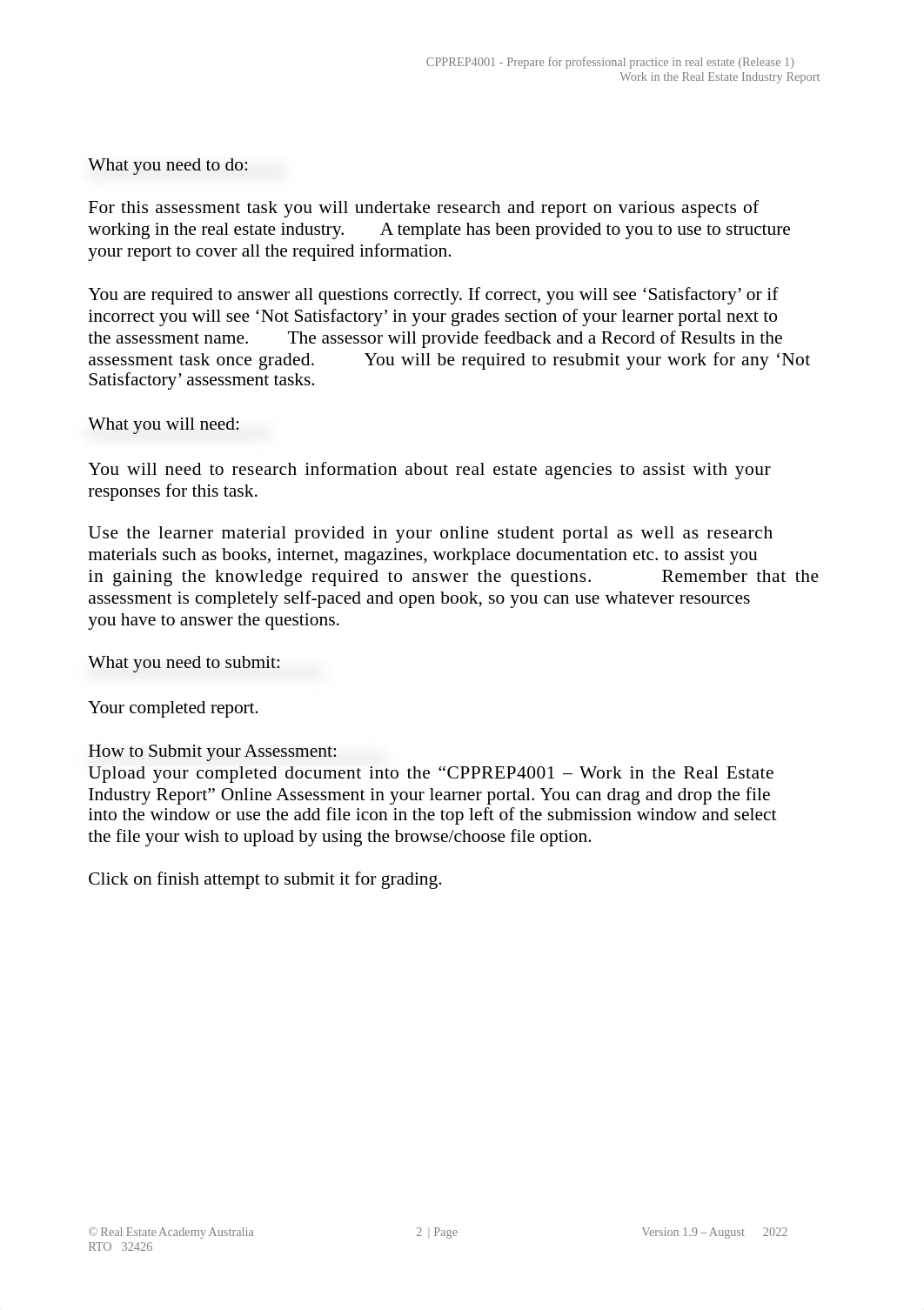 REAA - CPPREP4001 - Work in the Real Estate Industry Report v1.9 completed.docx_detn0p4gqn4_page2