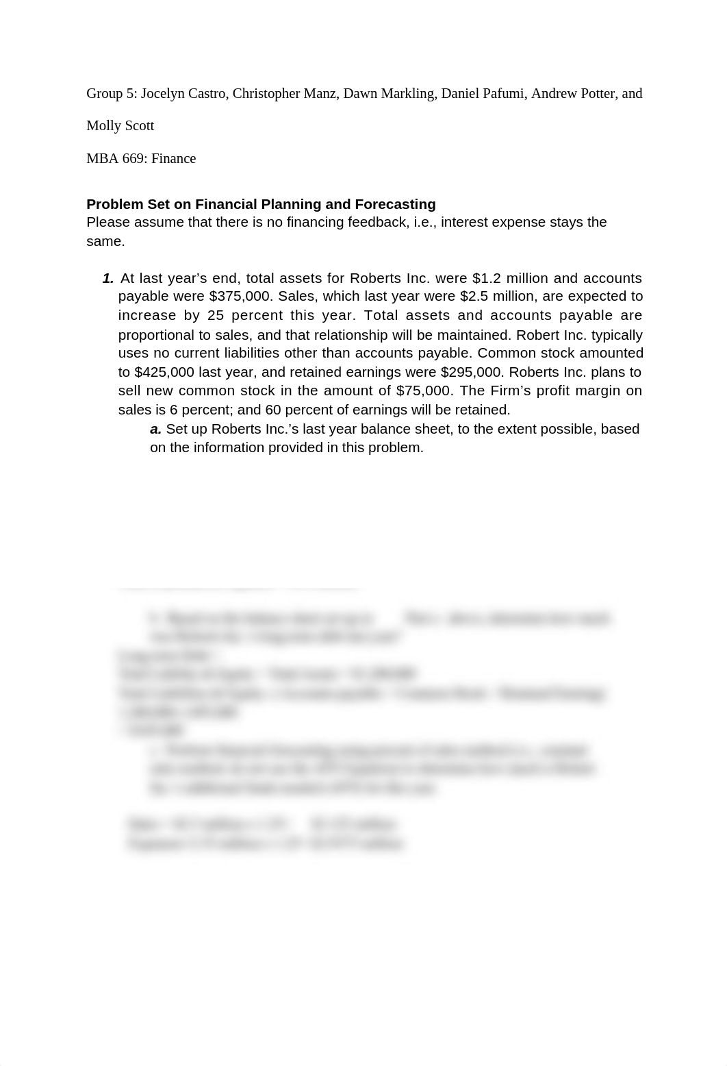 Problem Set on Financial Planning and Forecasting.docx_detnn3kq6to_page1