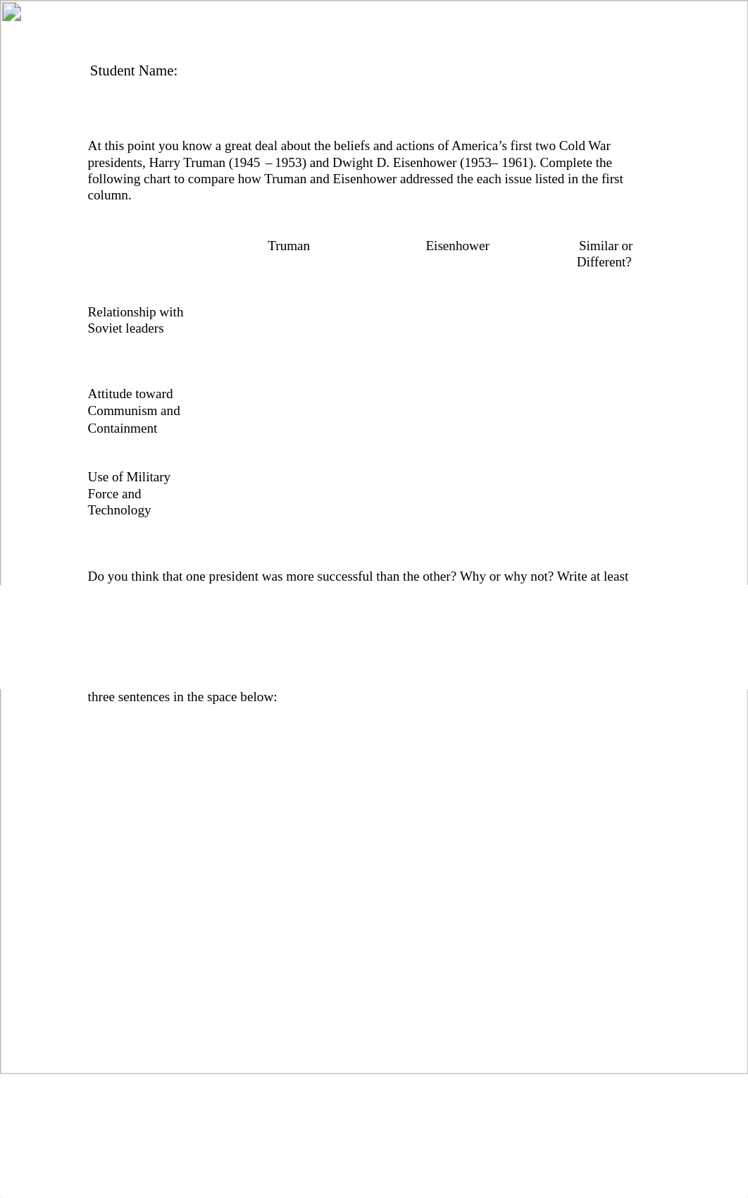 9 6Worksheet_TrumanandEisenhower.pdf_deu52yf535o_page1