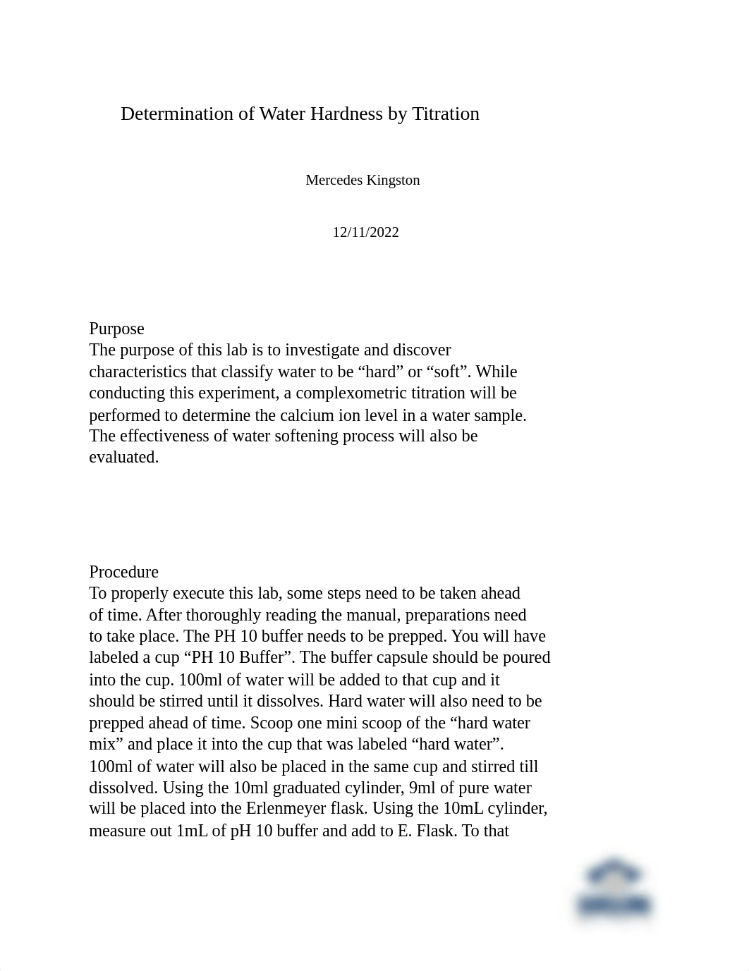 Mkingston M8L1 Determination of water hardness by tiltration.docx_deu8p0hw5p9_page1