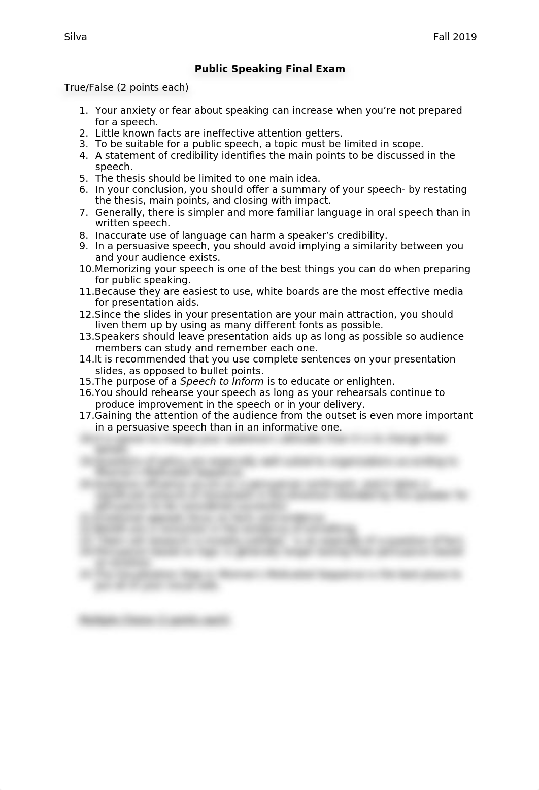 Public Speaking Final Spring 2020 50 Questions.docx_deuddihbdu2_page1