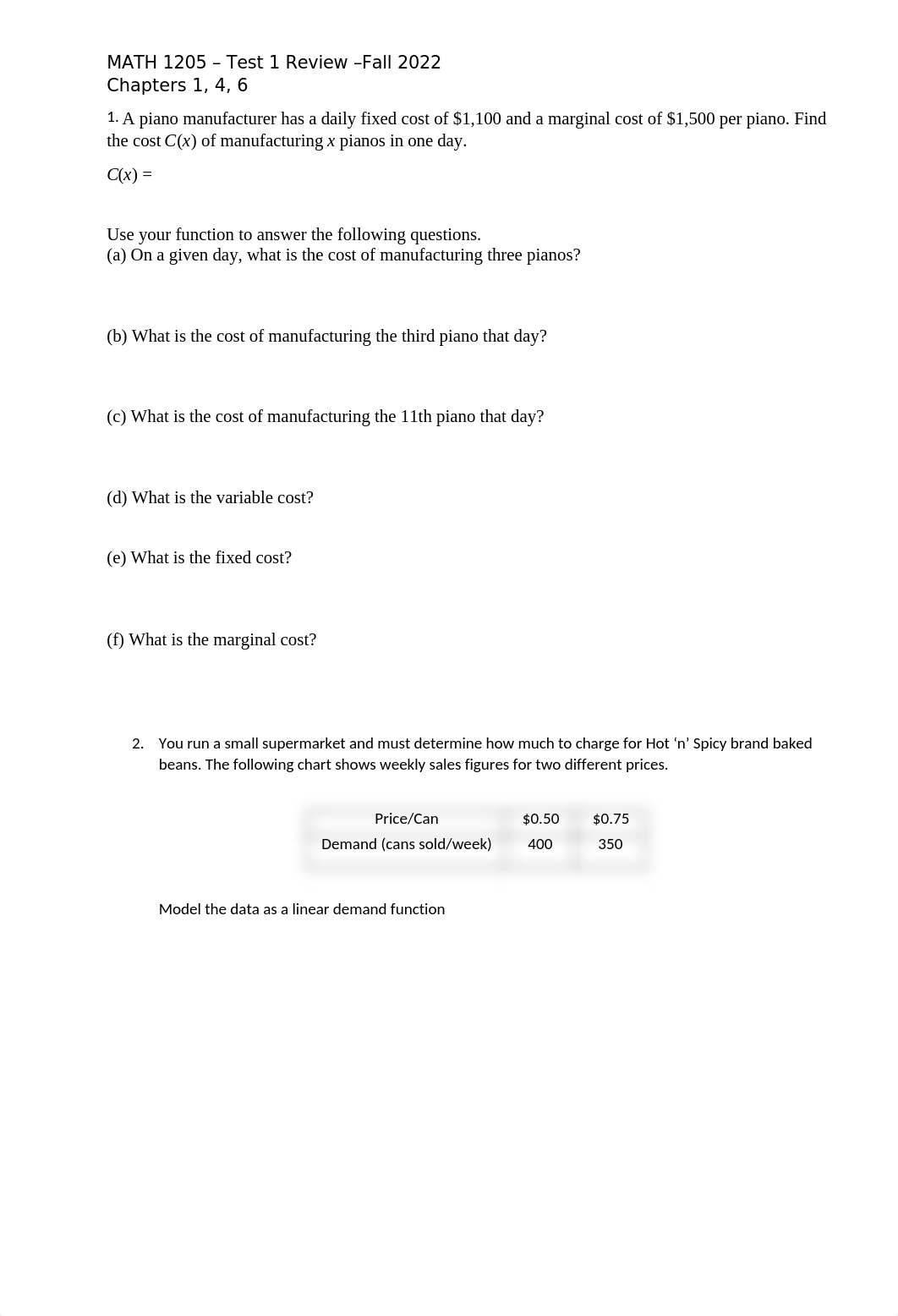 Math 1205 Review for Test 1 Spring 2023.docx_deumqbhzpgl_page1