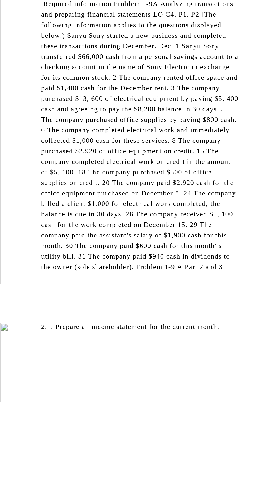 Required information Problem 1-9A Analyzing transactions and preparin.docx_deunypatv72_page2