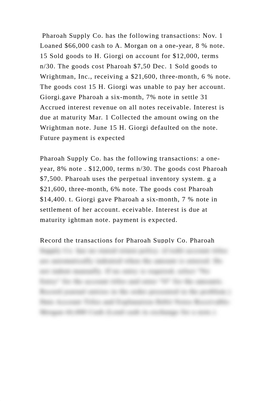 Pharoah Supply Co. has the following transactions Nov. 1 Loaned $66,.docx_deux0f4bs6h_page2