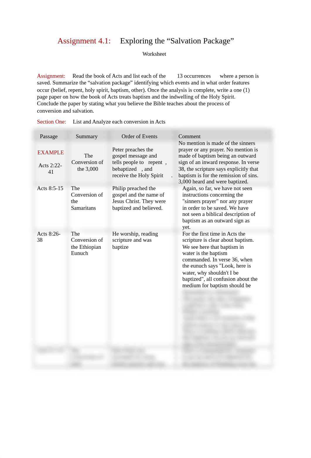 Assignment 4-1 Exploring the "Salvation Package" Worksheet and Essay.docx_dev9ym0h5zi_page1