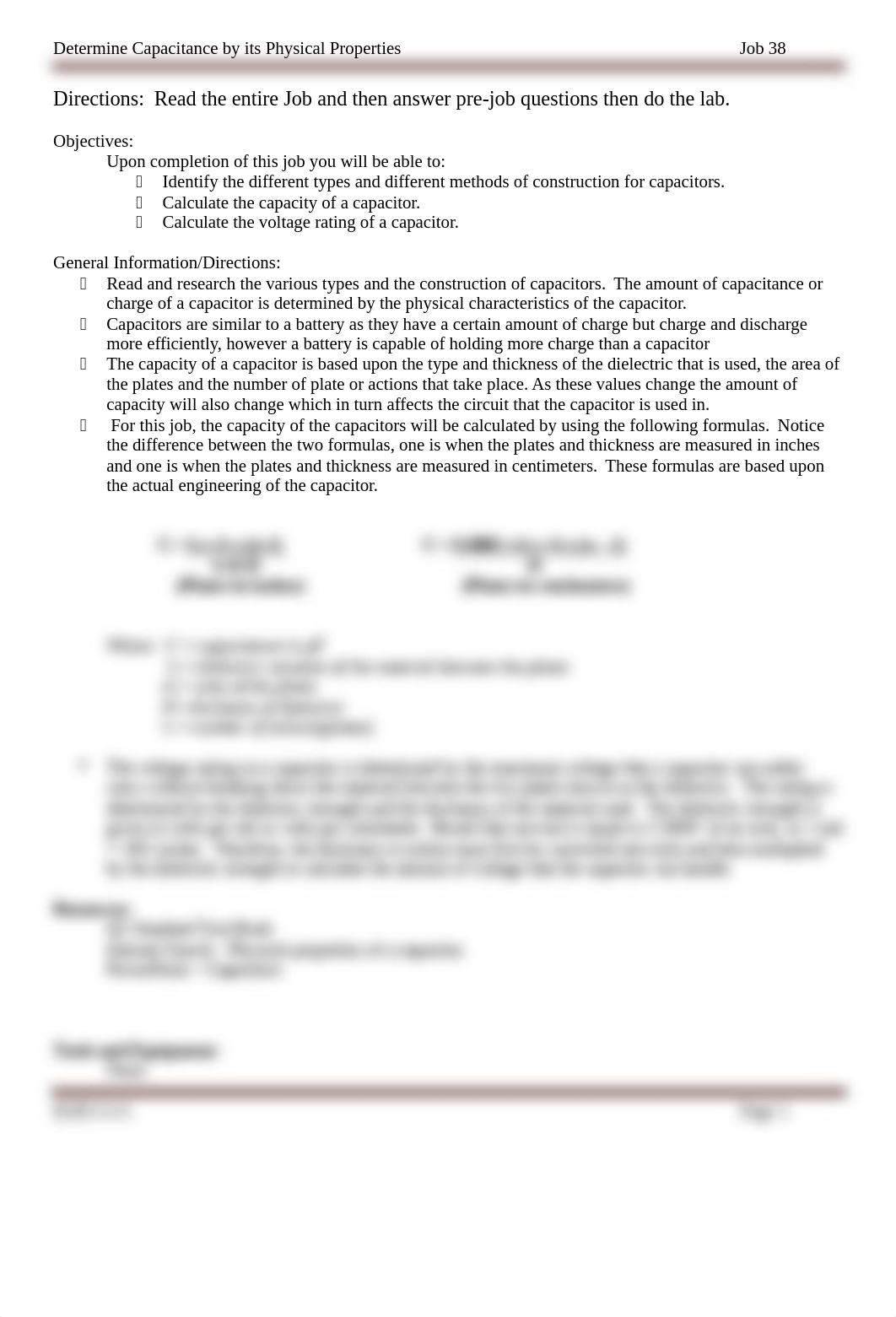 Job 38 -Determine Capacitance by its Physical Properties - ELEC1111.docx_devhgszb8eg_page1