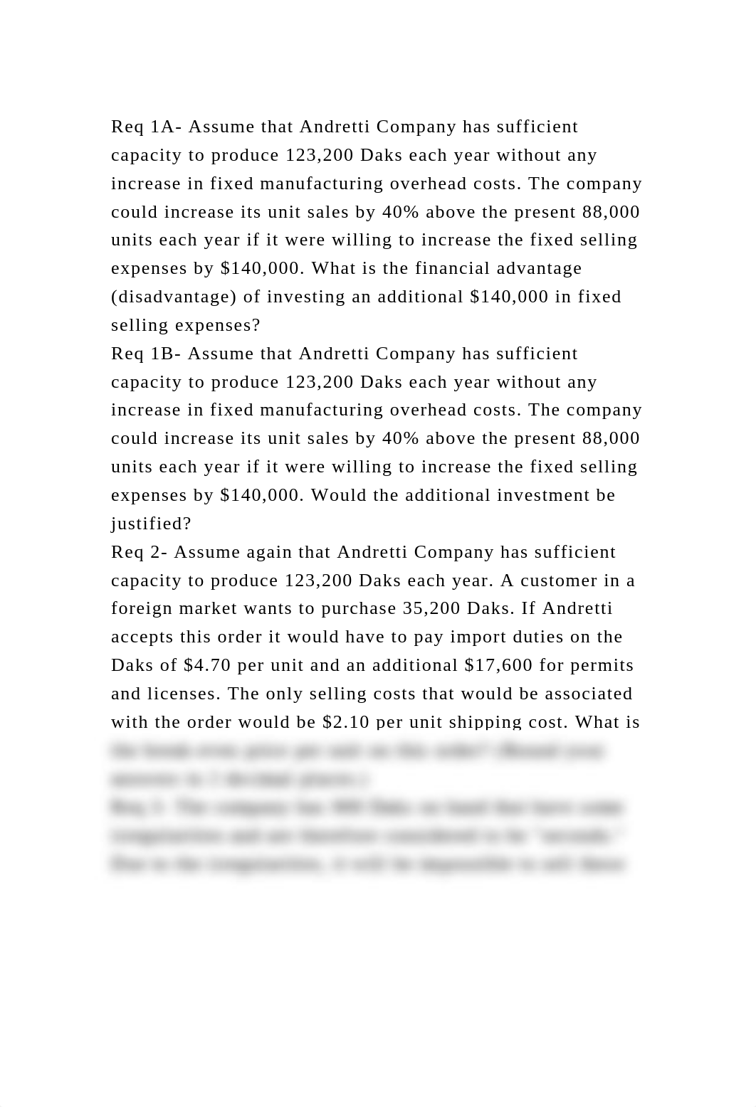 Req 1A- Assume that Andretti Company has sufficient capacity to prod.docx_devzsxuvme5_page2