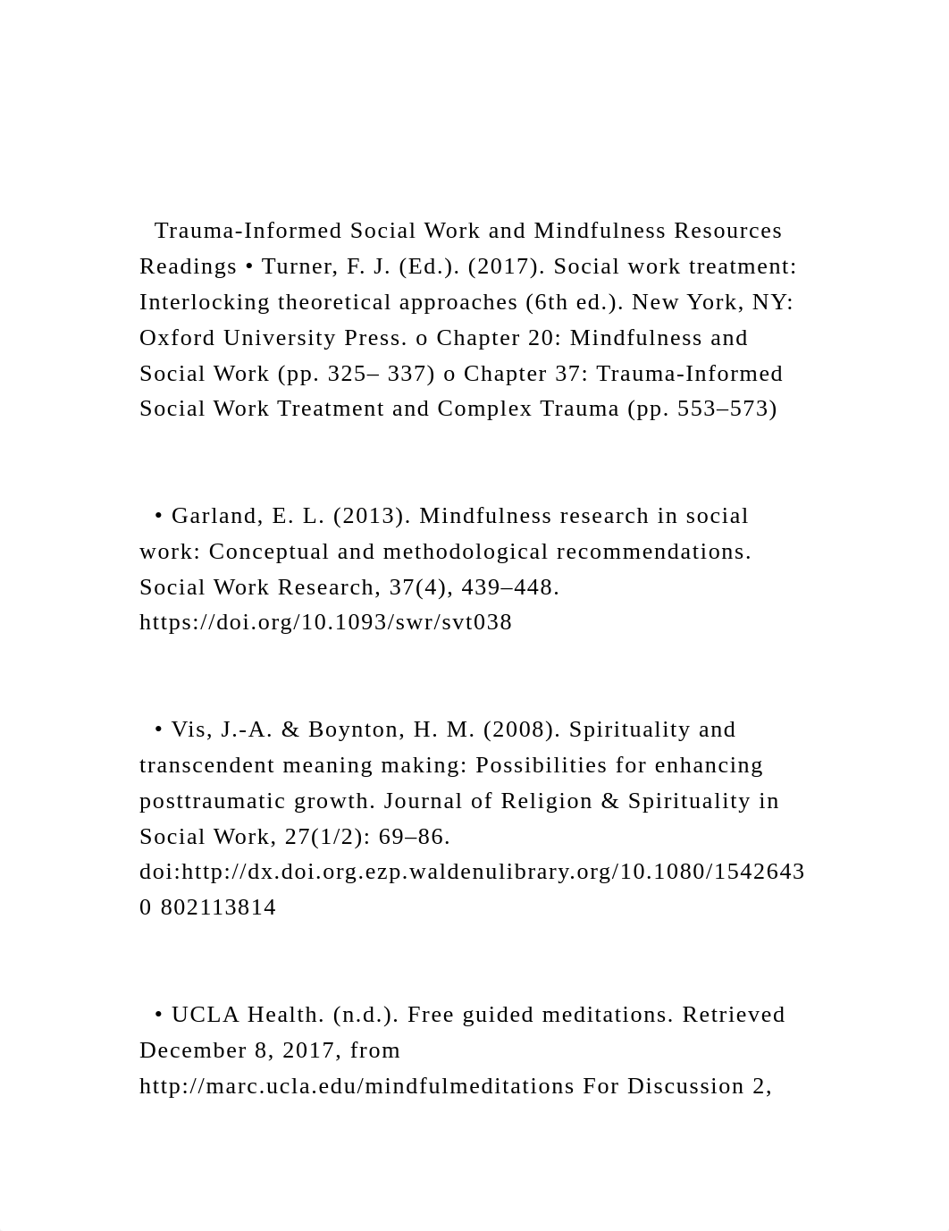 Trauma-Informed Social Work and Mindfulness Resources Readings .docx_dew00wmw5qm_page2