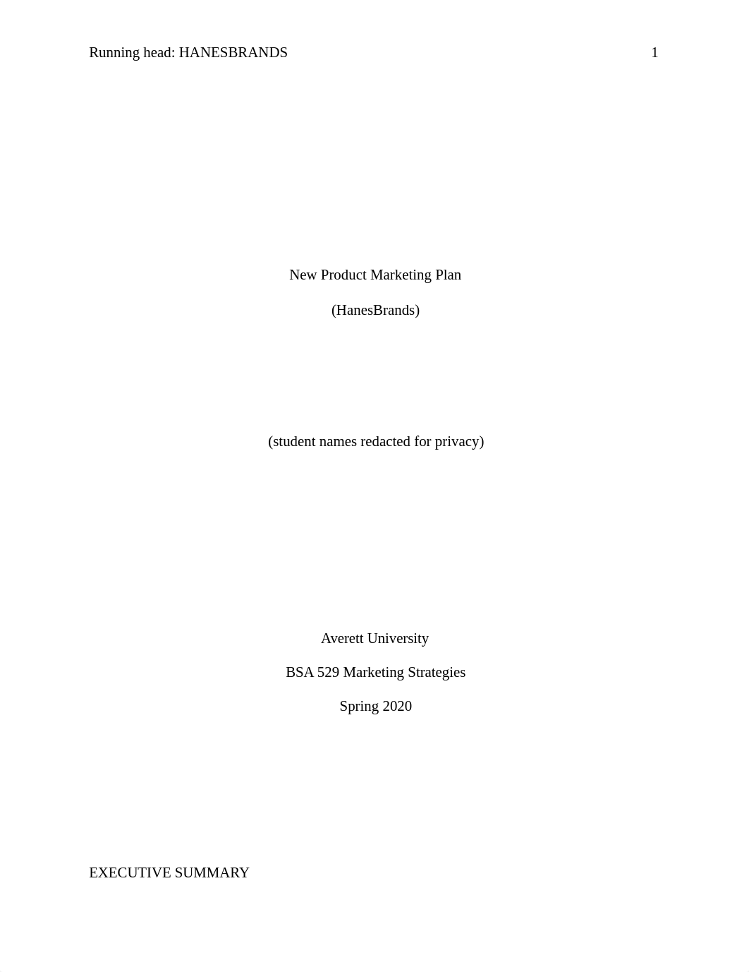 BSA 529 Sample 2 final marketing plan paper.docx_dew0572nkiv_page1