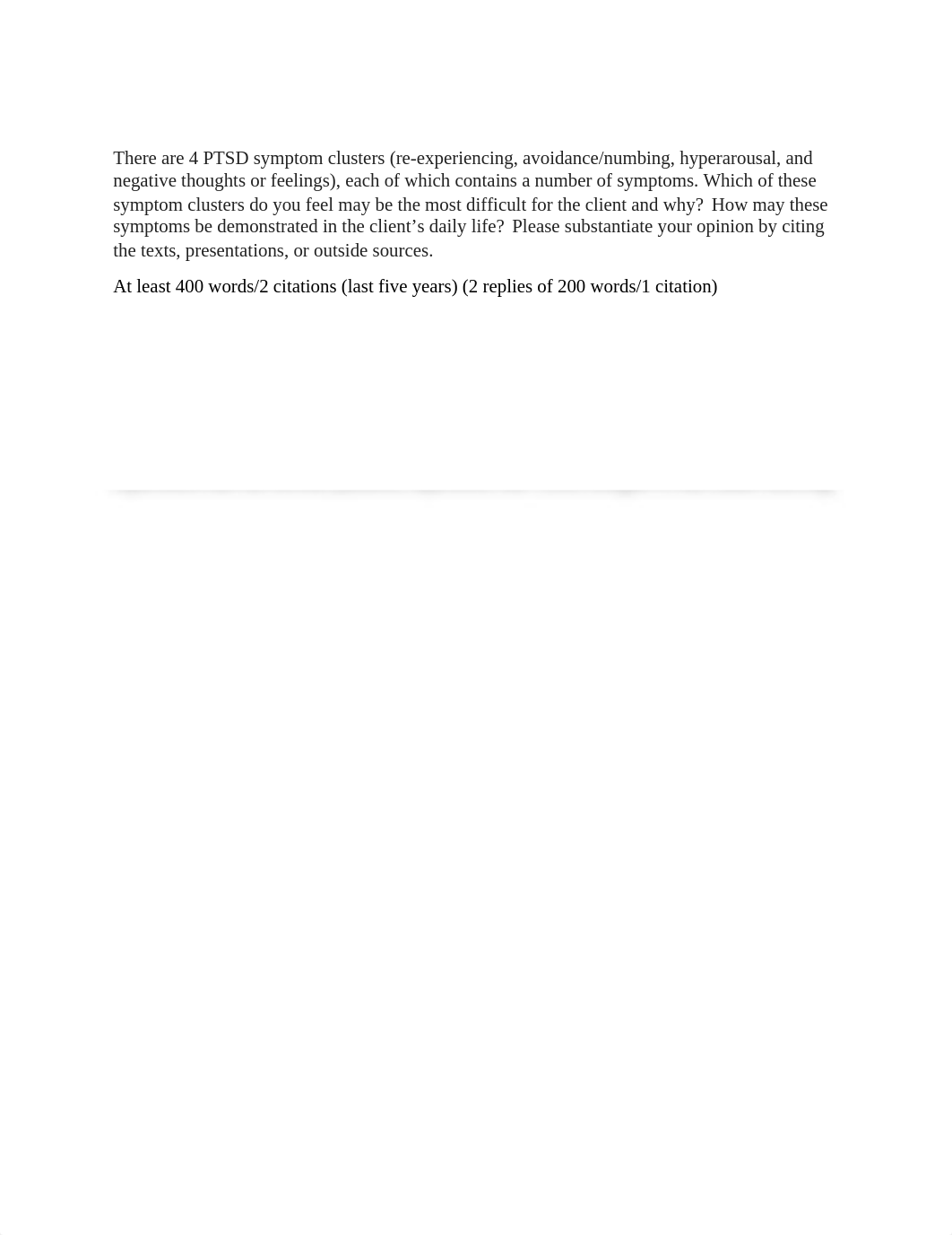 Discussion 1 PTSD Symptom Clusters.docx_dew0un6iz7m_page1