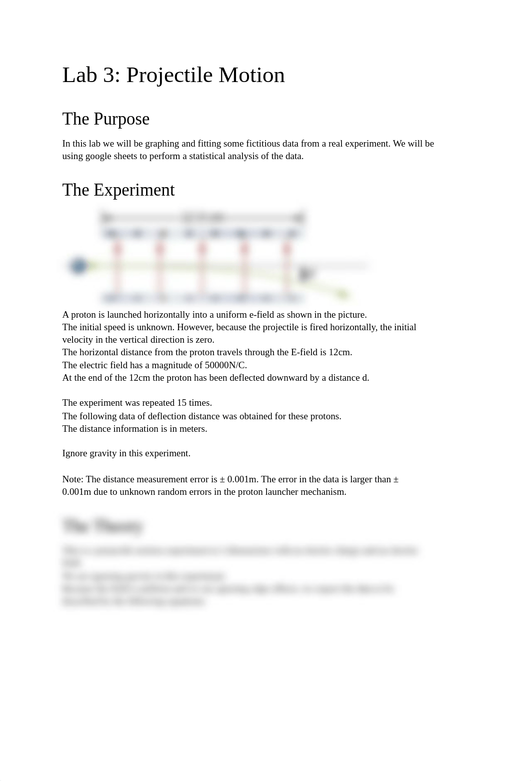 Lab 3 Projectile Motion Lab Report.pdf_dew6pevzqss_page1