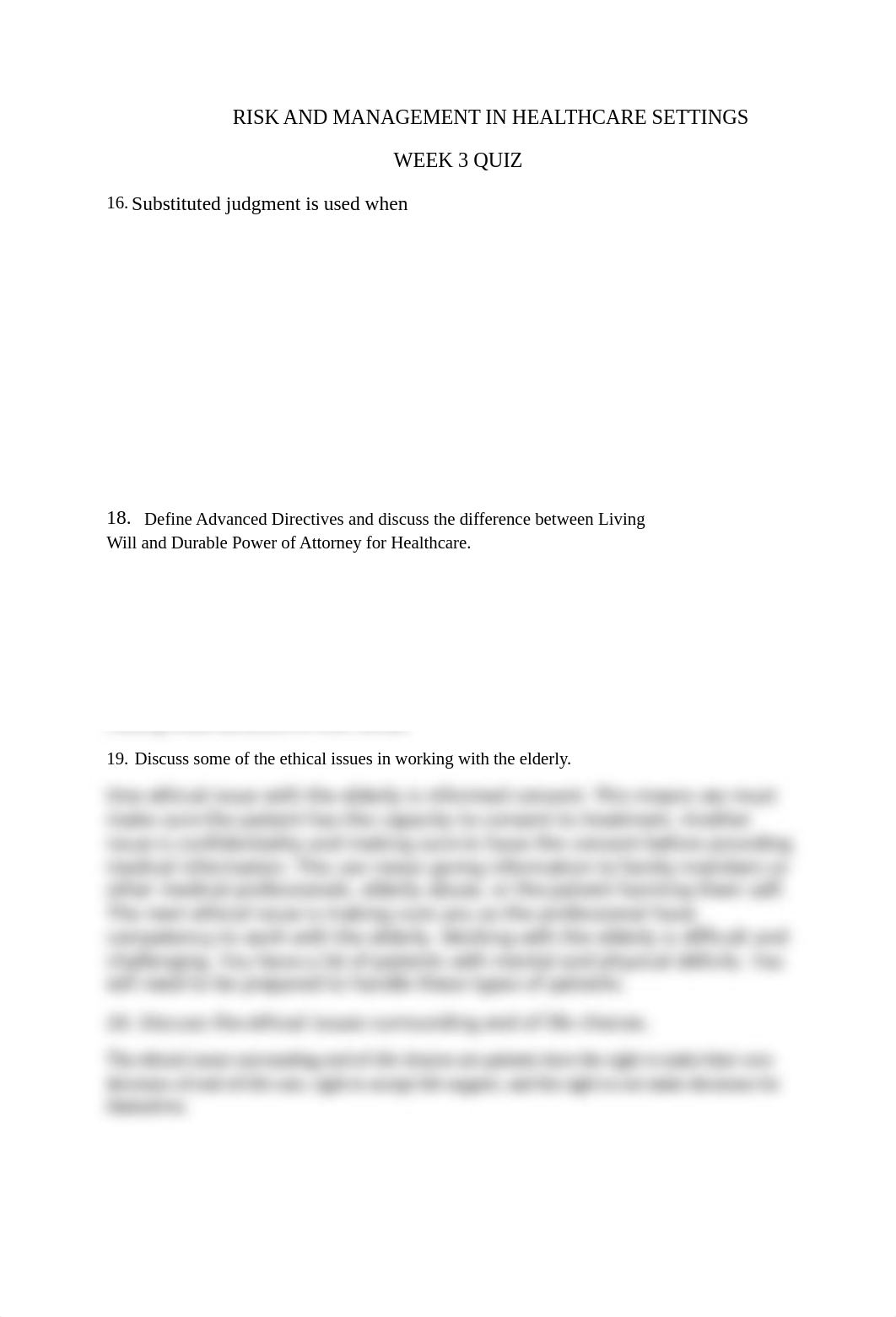 RISK AND MANAGEMENT IN HEALTHCARE SETTINGS WEEK 3 QUIZ PART 4.doc_dew6so6z8nx_page1